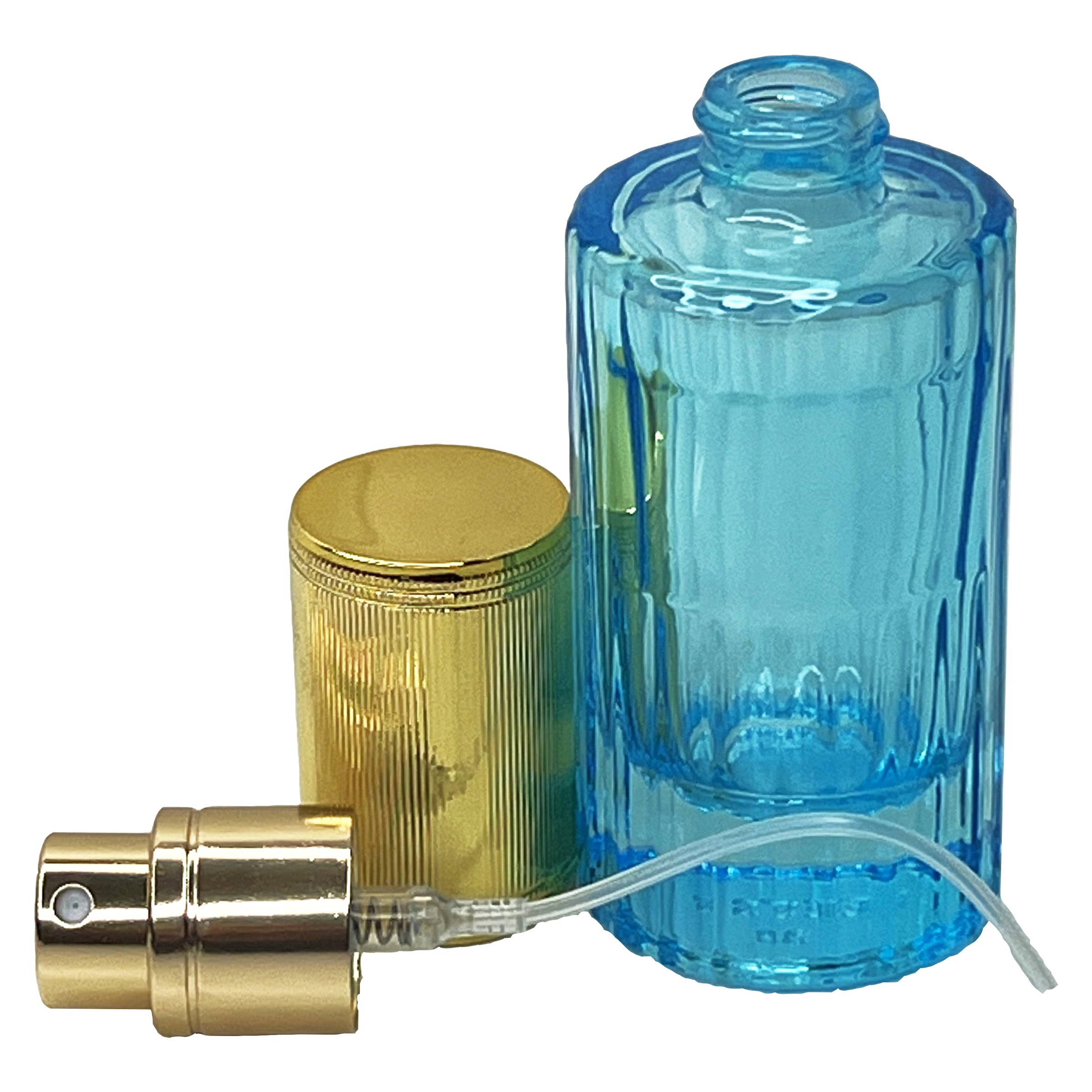 20ml 0.67oz 6 colors glass cylinder perfume spray bottles