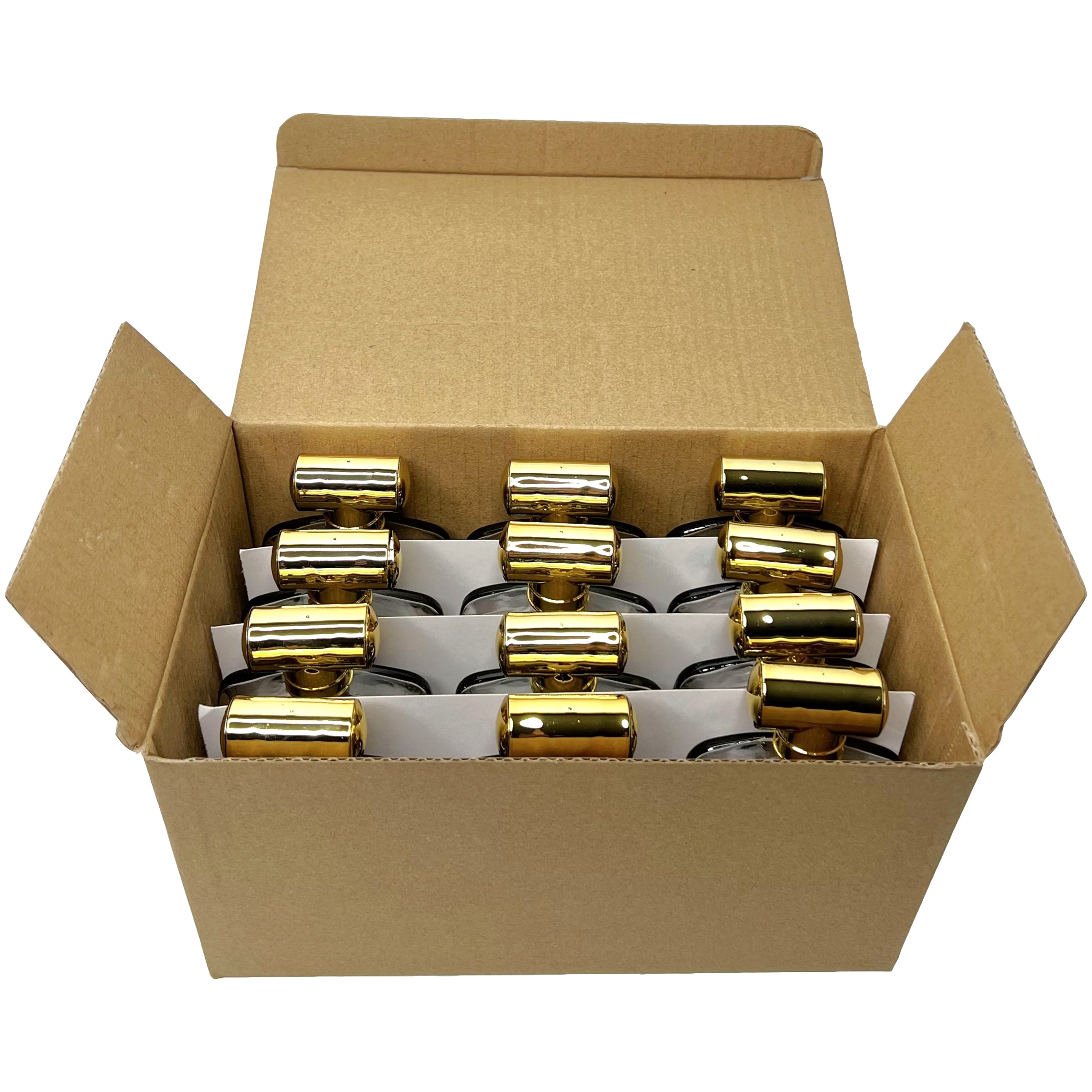 50ml 1.7oz Amber gradient thick glass perfume spray bottles