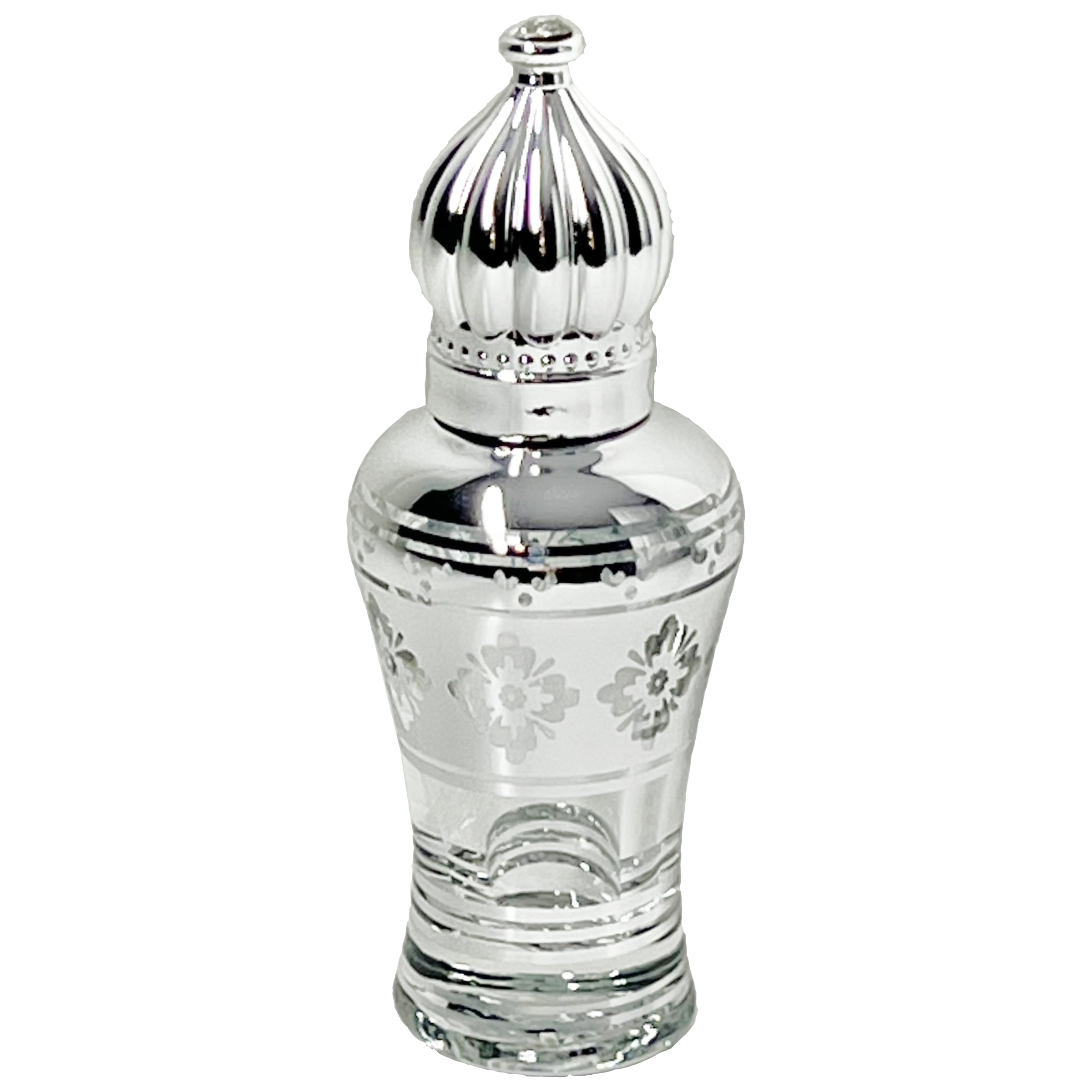 10ml 1/3 oz UV silver dome masjid lid glass roller bottles oil