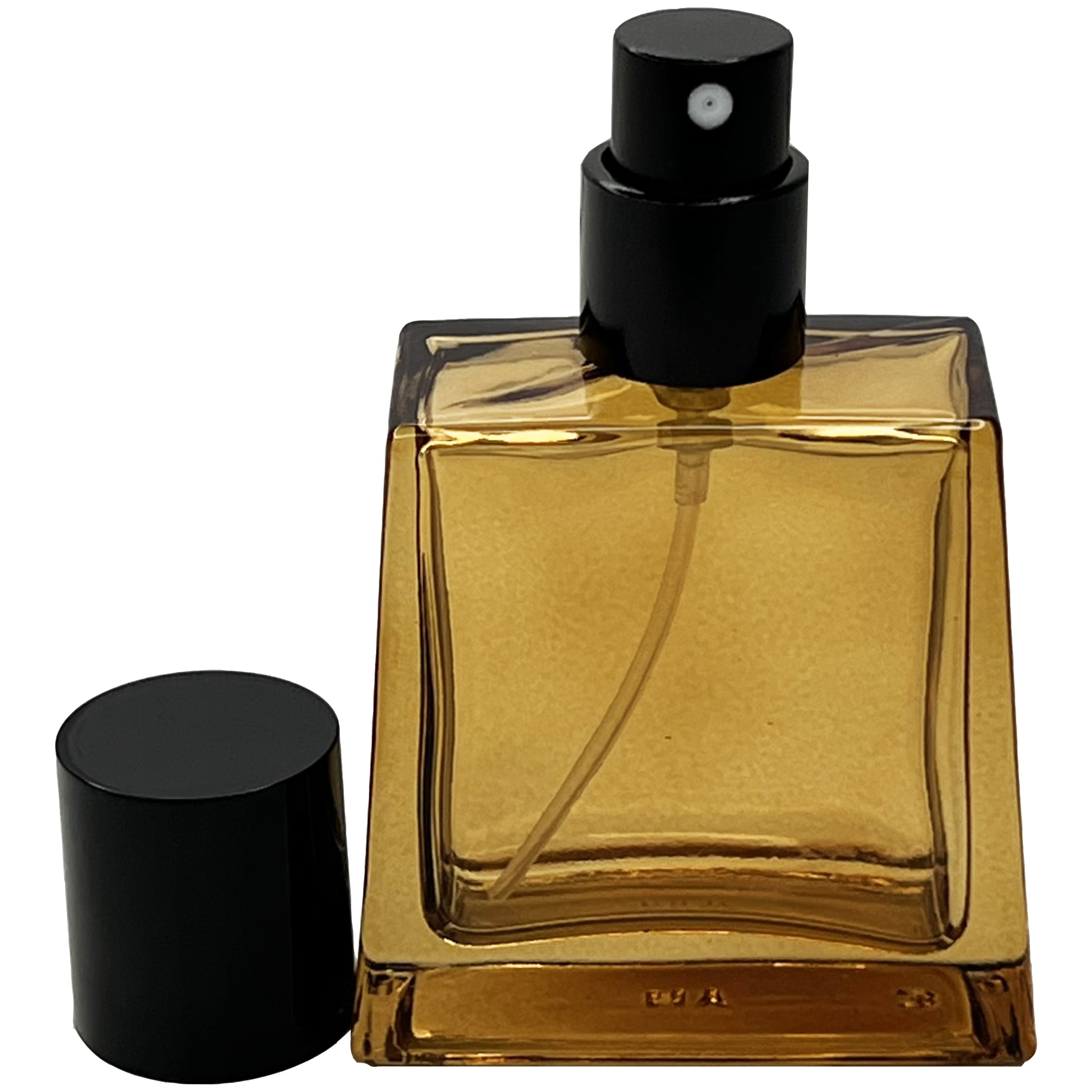 30ml 1oz colored glass trapezoid perfume spray bottles
