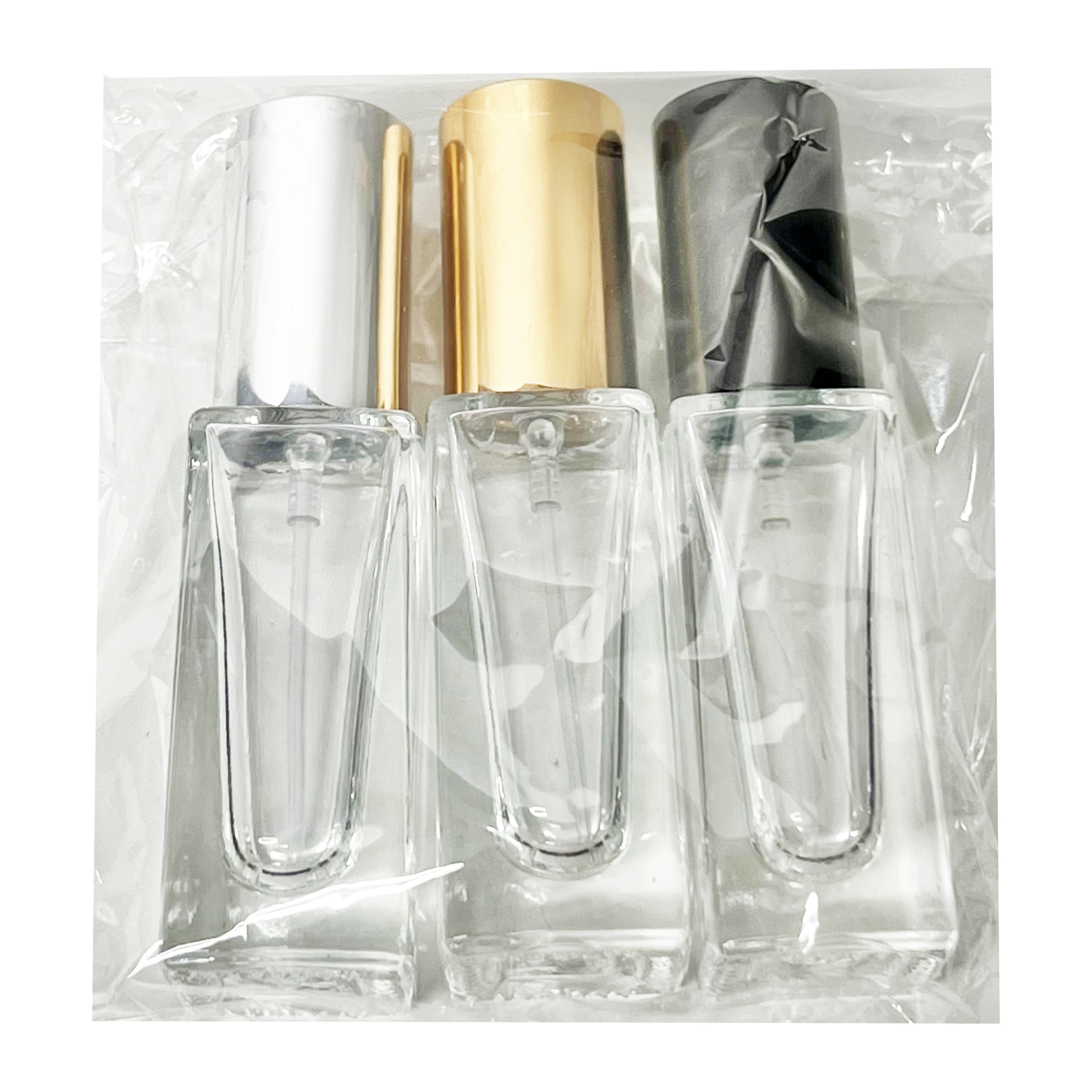 6ml .2oz Thick Glass mini perfume spray bottles 3 pack samples
