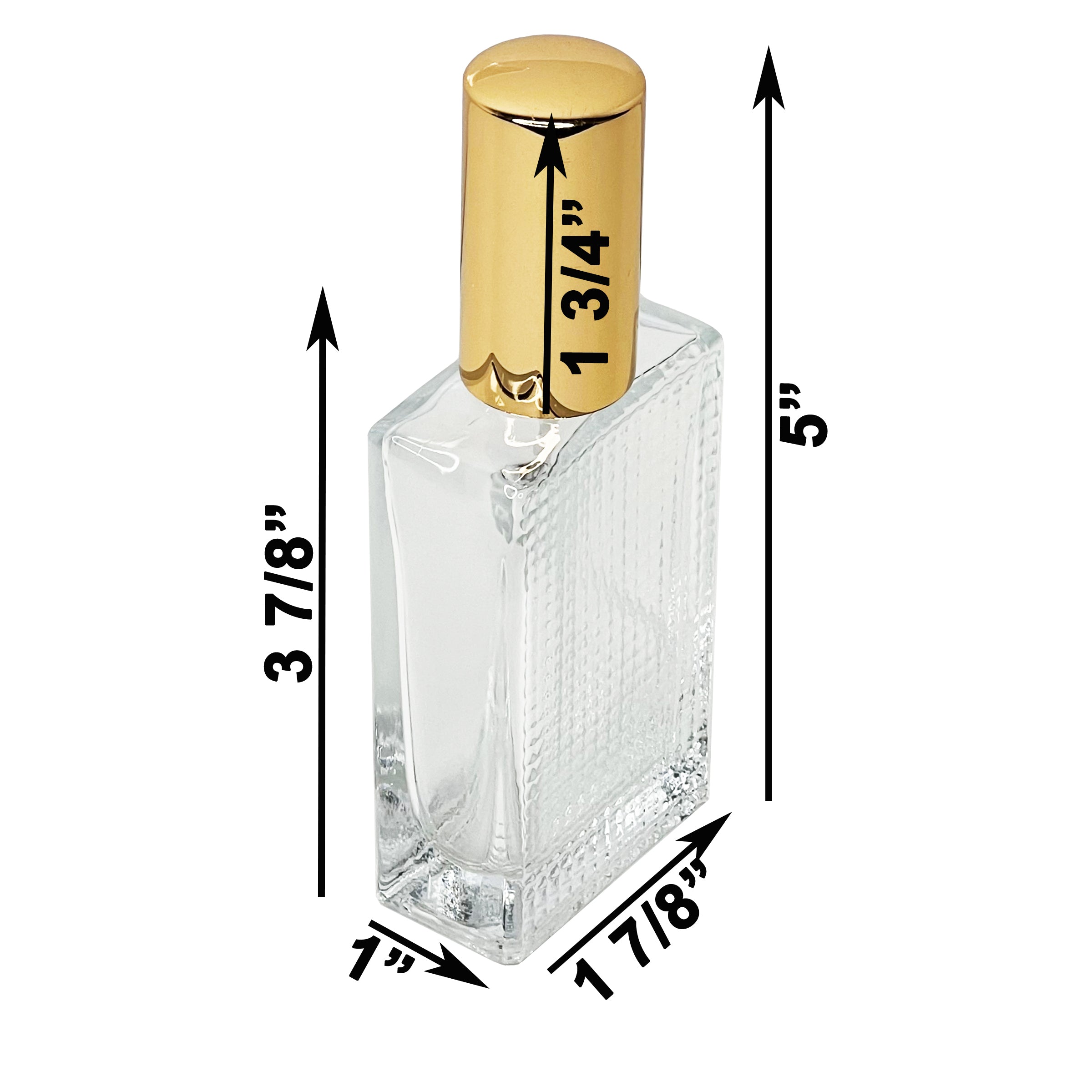 50ml 1.7oz grid glass perfume spray bottles