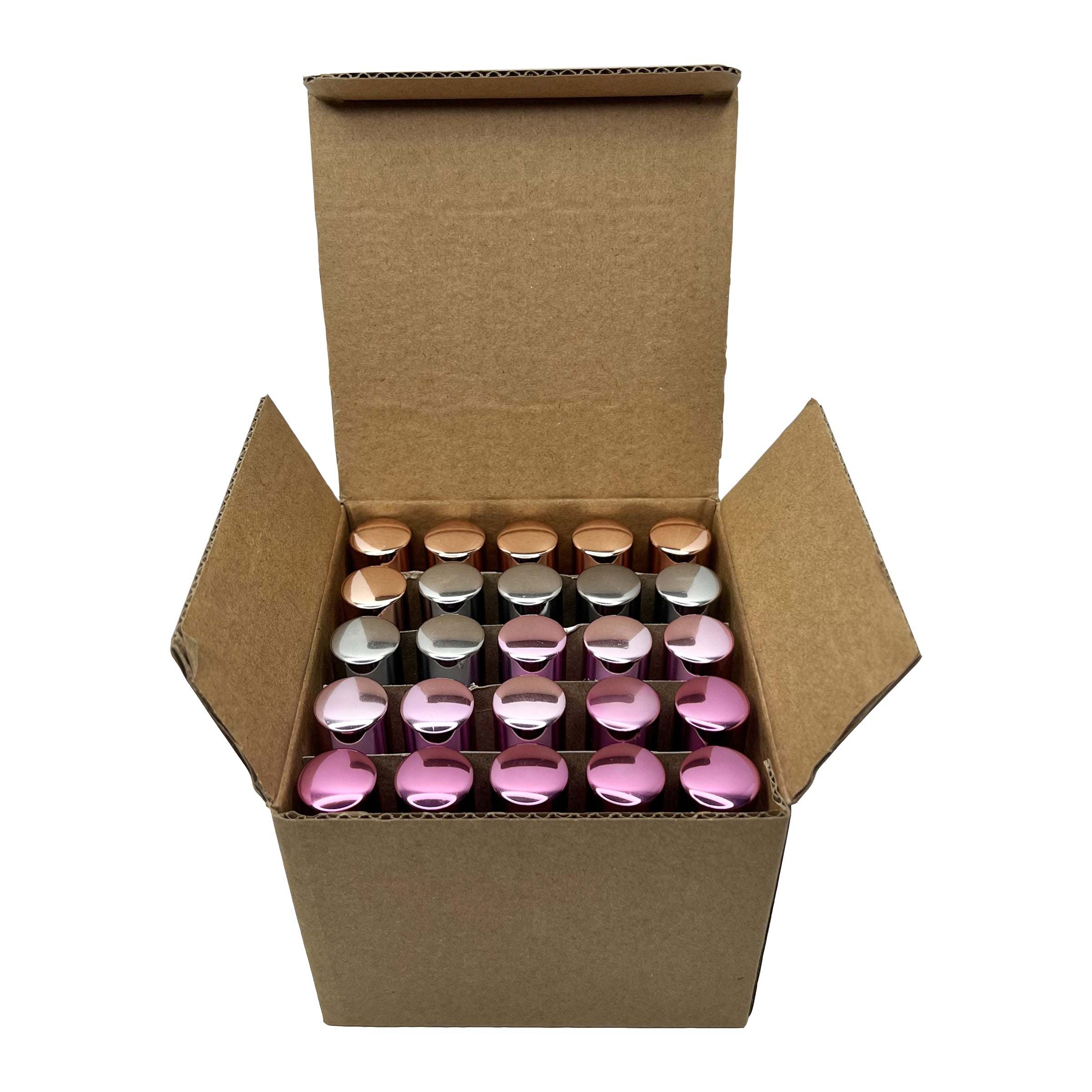 6ml .2oz thick glass mini perfume colored spray bottles 4 pack samples