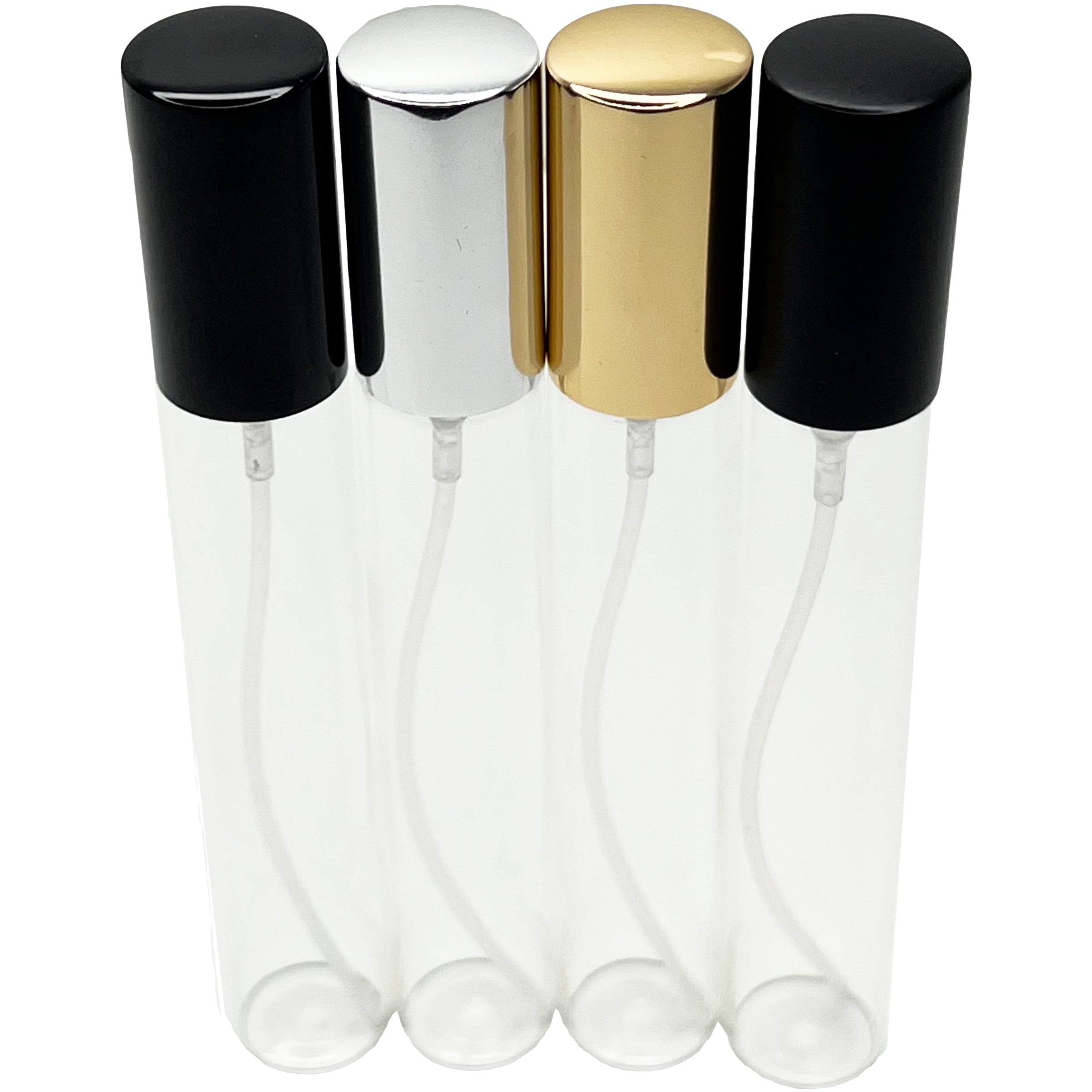 15ml 0.5oz glass spray bottles aluminum pumps lids