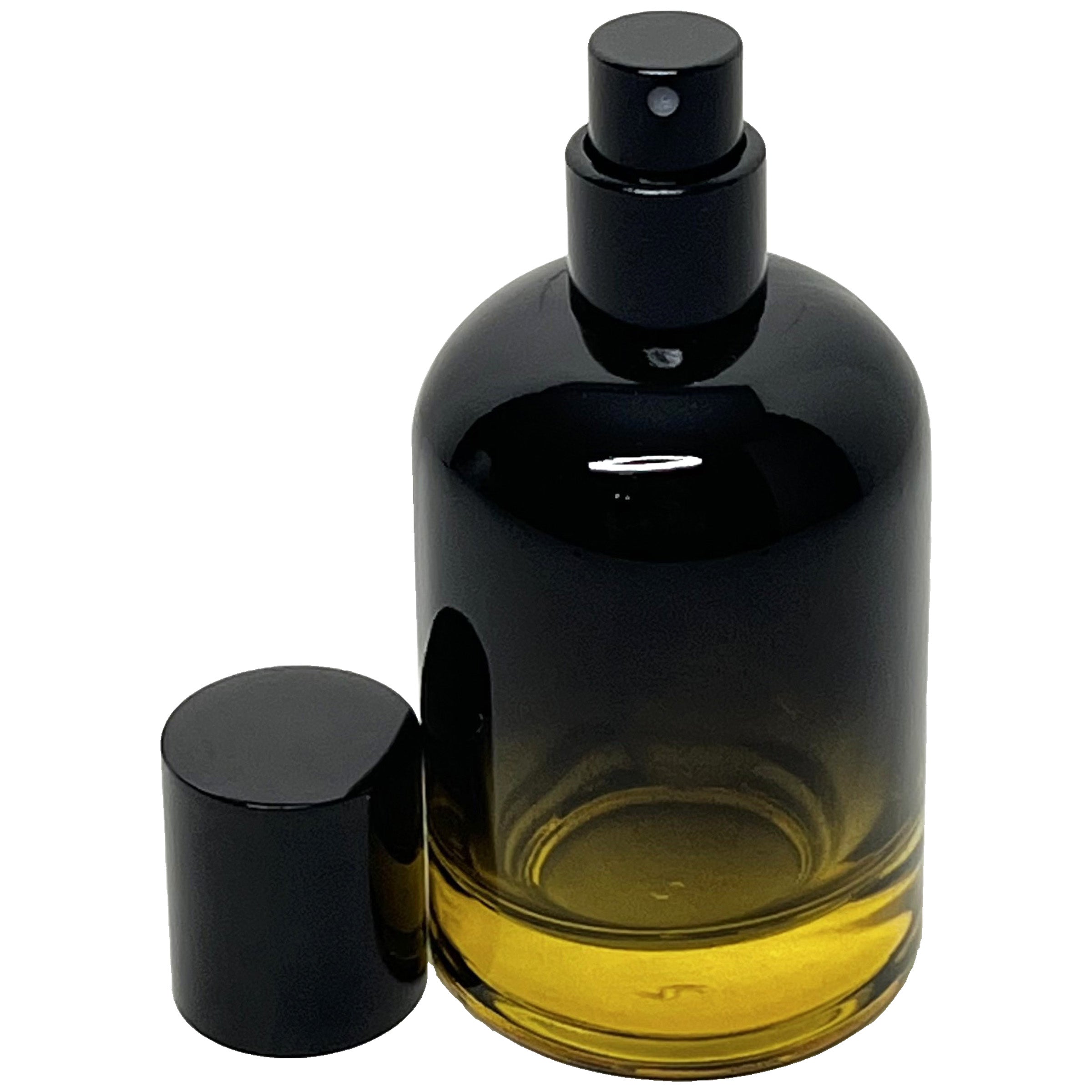 50ml 1.7oz Boston Round 6 colors Gradient Black perfume spray bottles