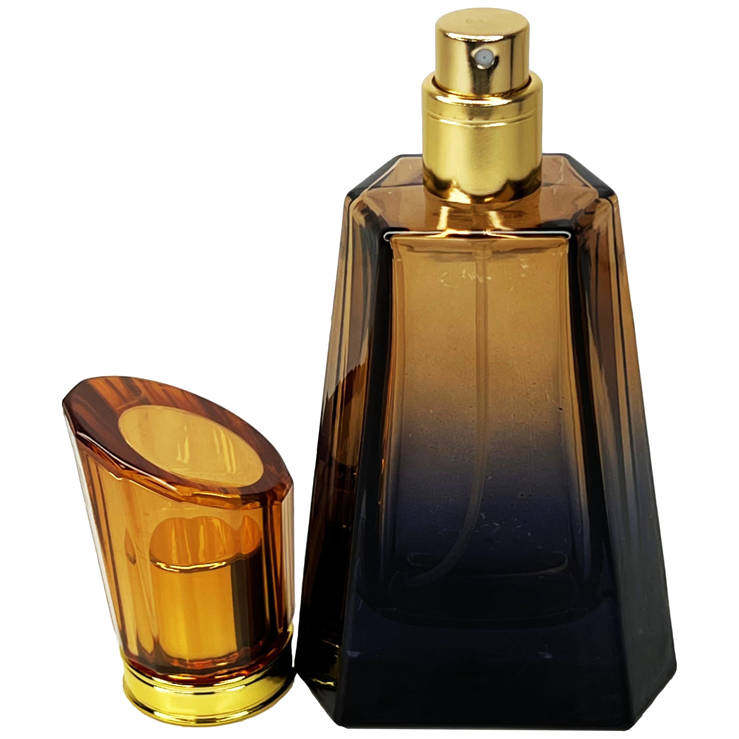 50ml 1.7oz 6 colors burj gradient black glass perfume bottles