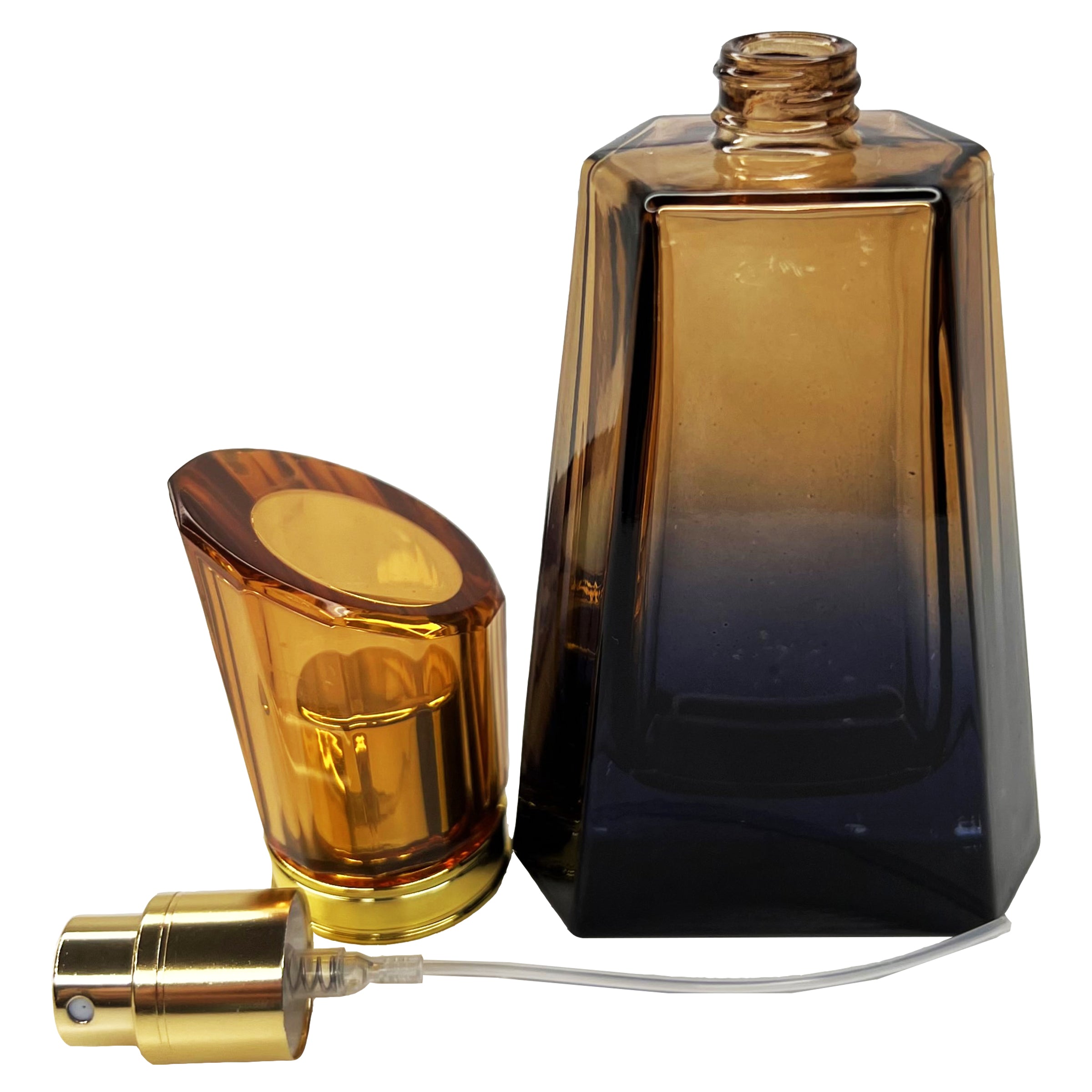 50ml 1.7oz 6 colors burj gradient black glass perfume bottles