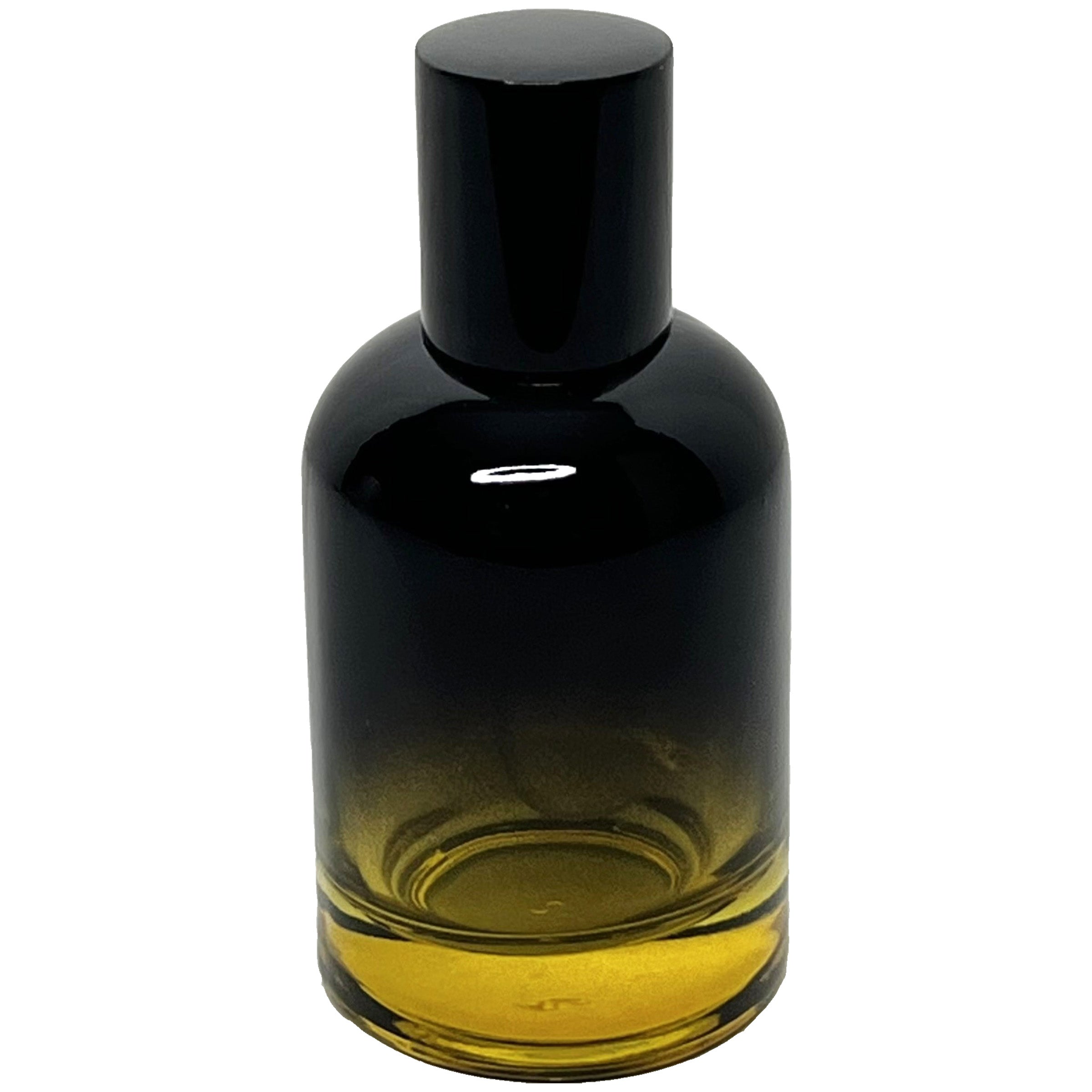 50ml 1.7oz Boston Round 6 colors Gradient Black perfume spray bottles