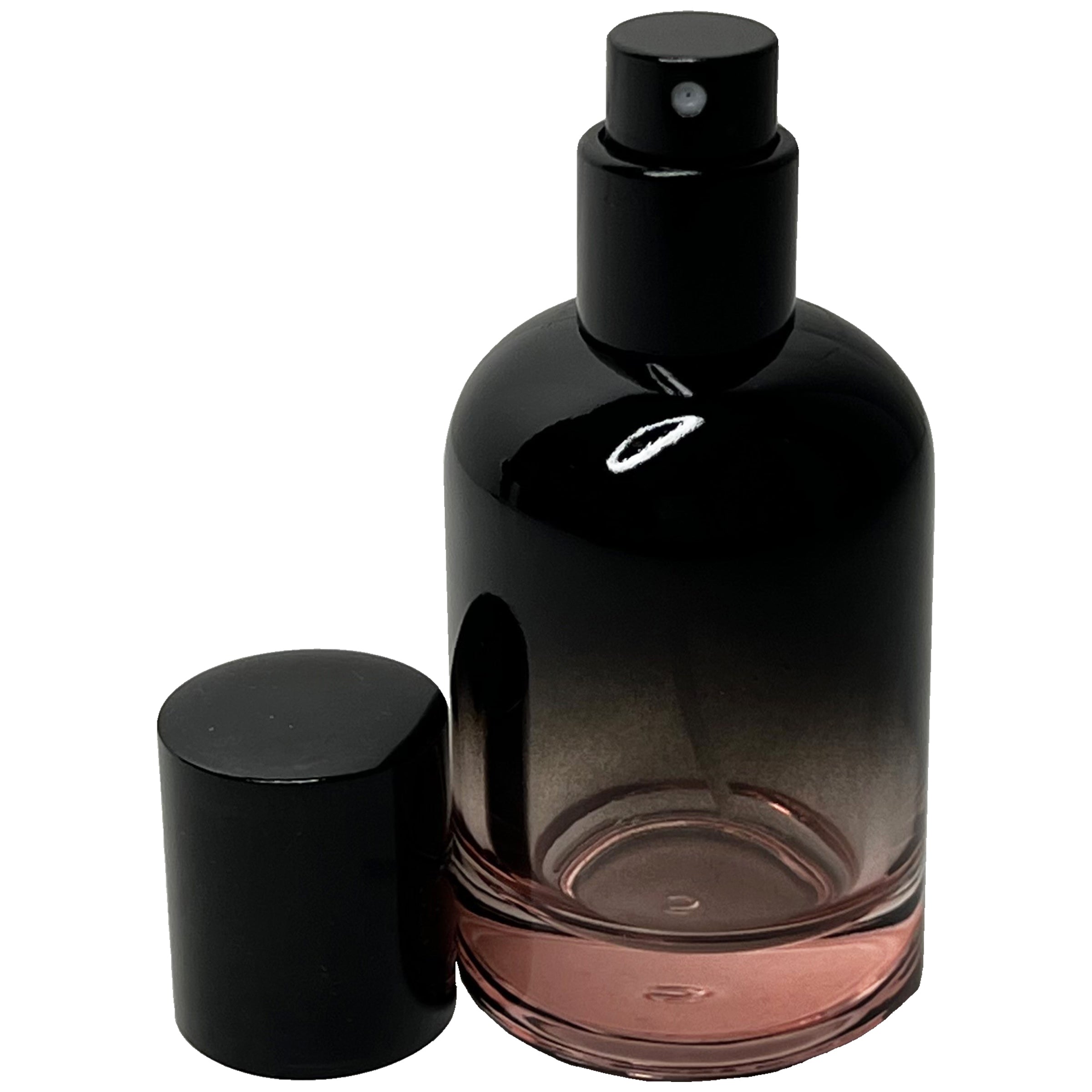 30ml 1oz Boston Round 6 colors Gradient Black perfume spray bottles
