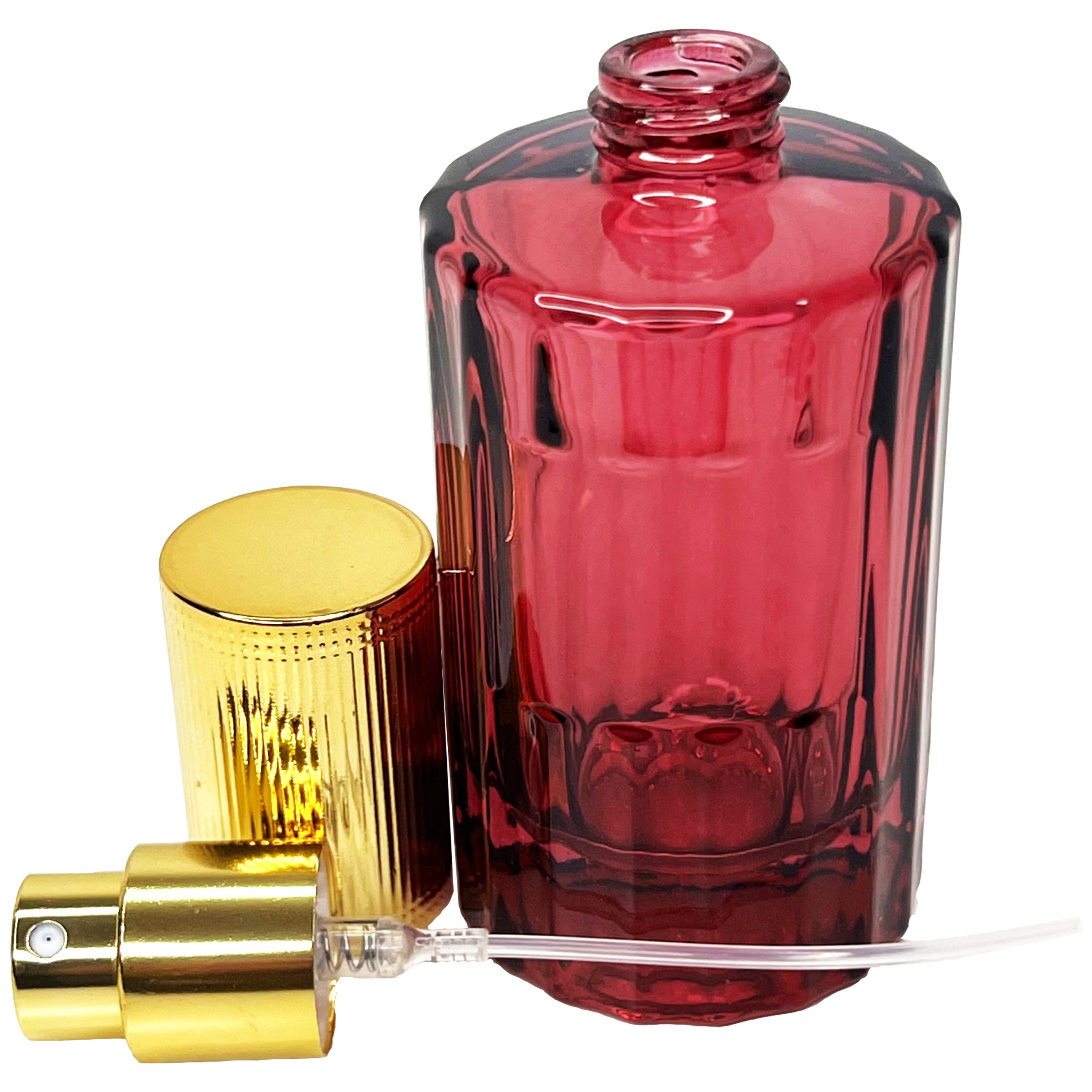 30ml 1oz colored glass cylinder perfume spray bottles