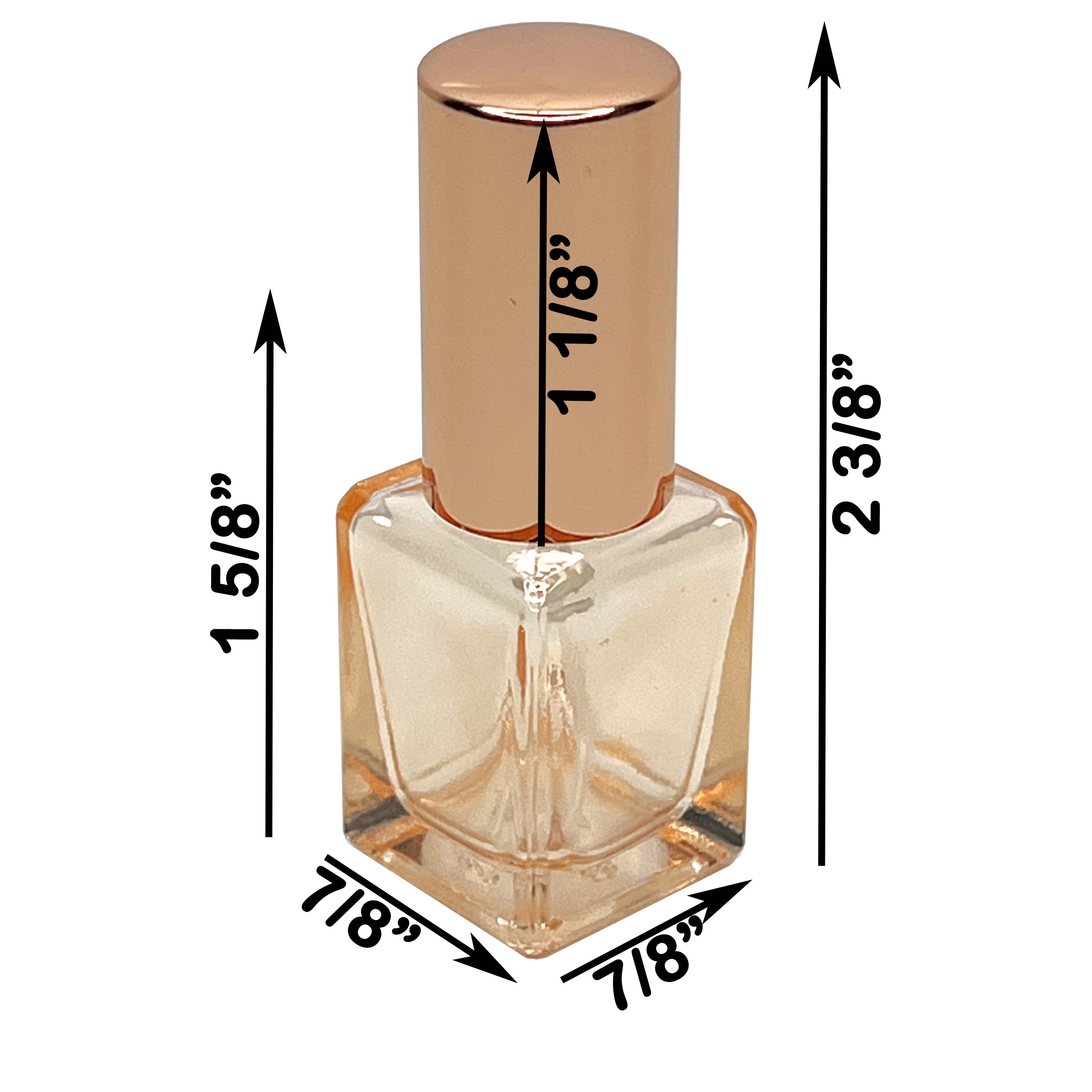 5ml 0.17oz colored cube thick glass mini perfume bottles