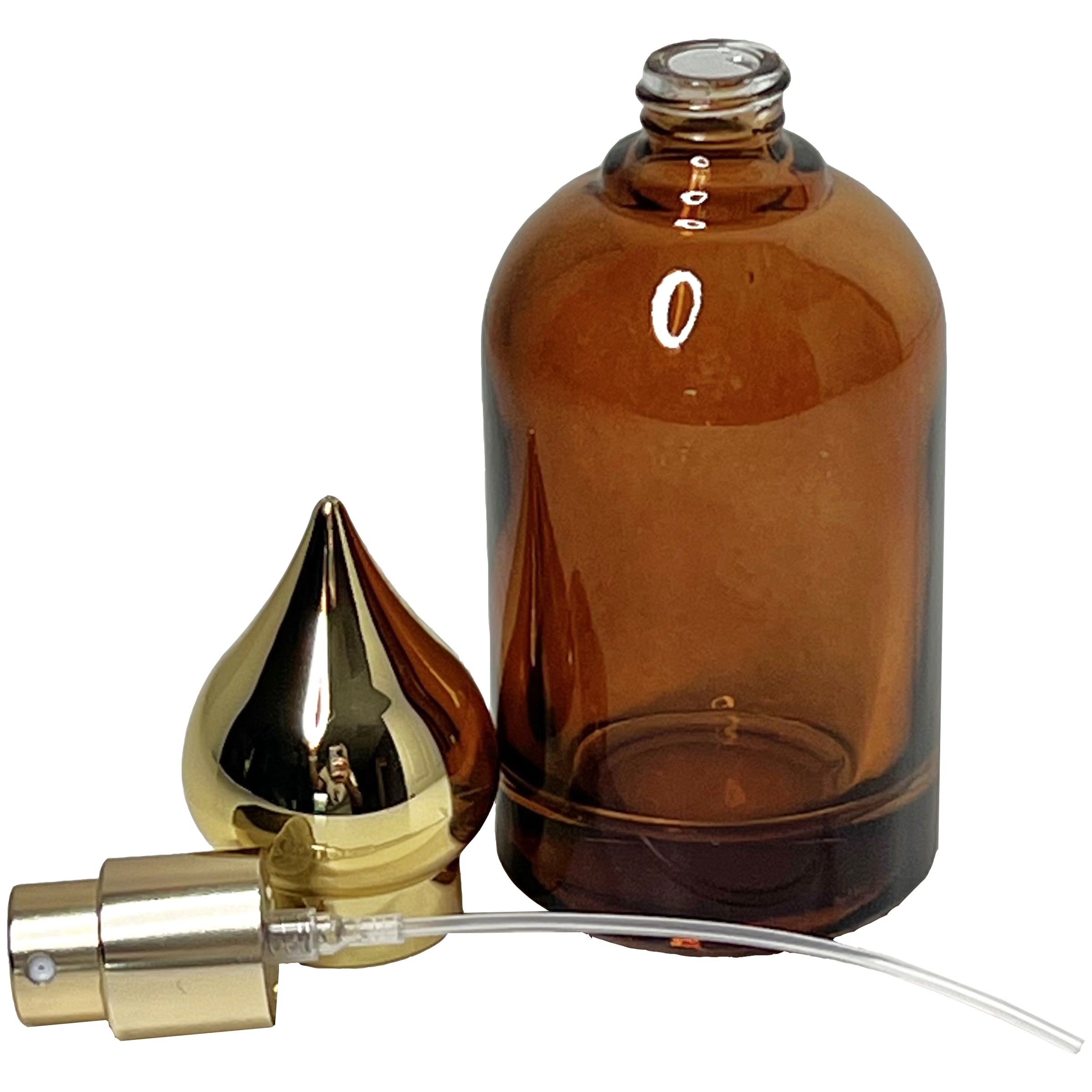 50ml 1.7oz Taj UV gold lids colored glass perfume spray bottles boxes