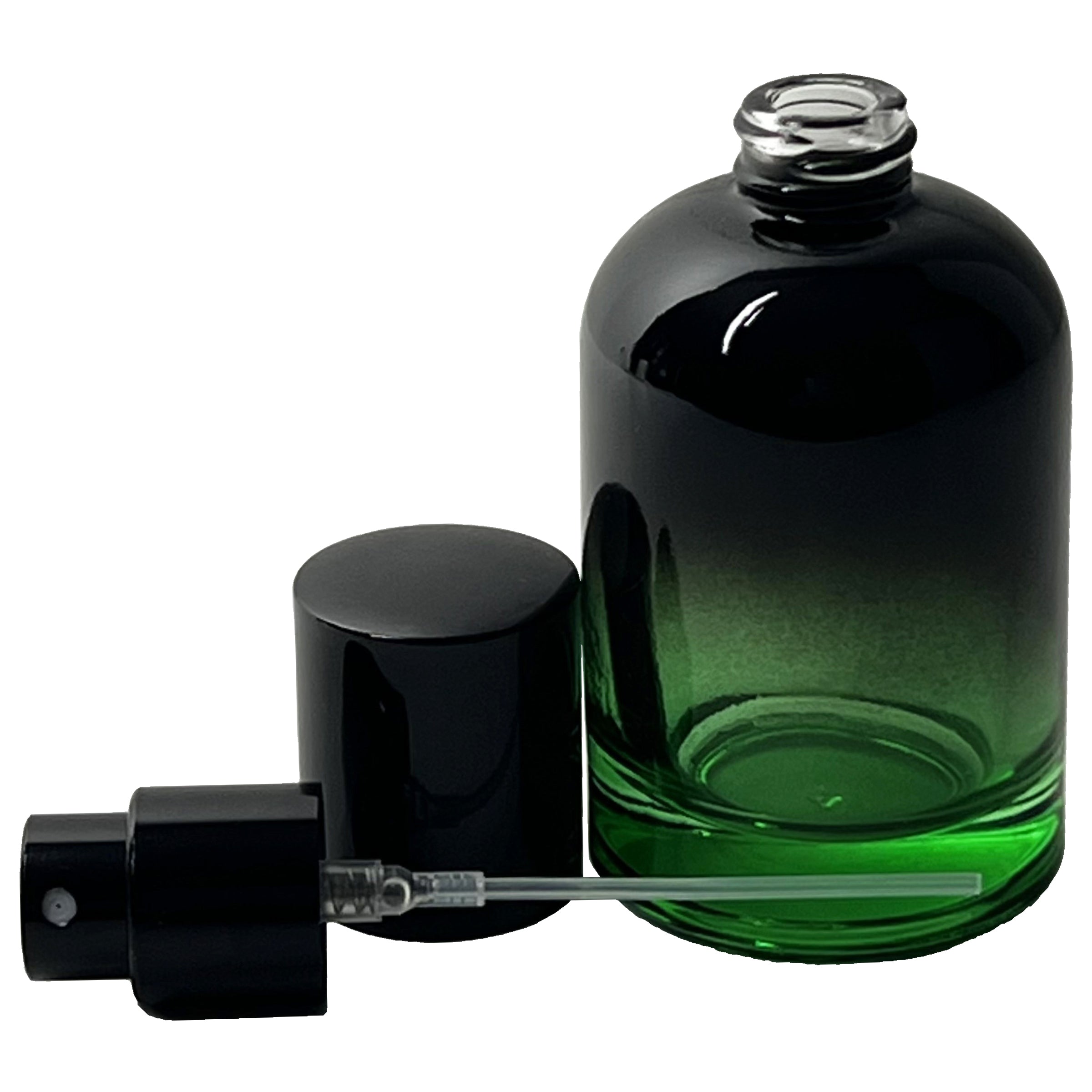 30ml 1oz Boston Round 6 colors Gradient Black perfume spray bottles