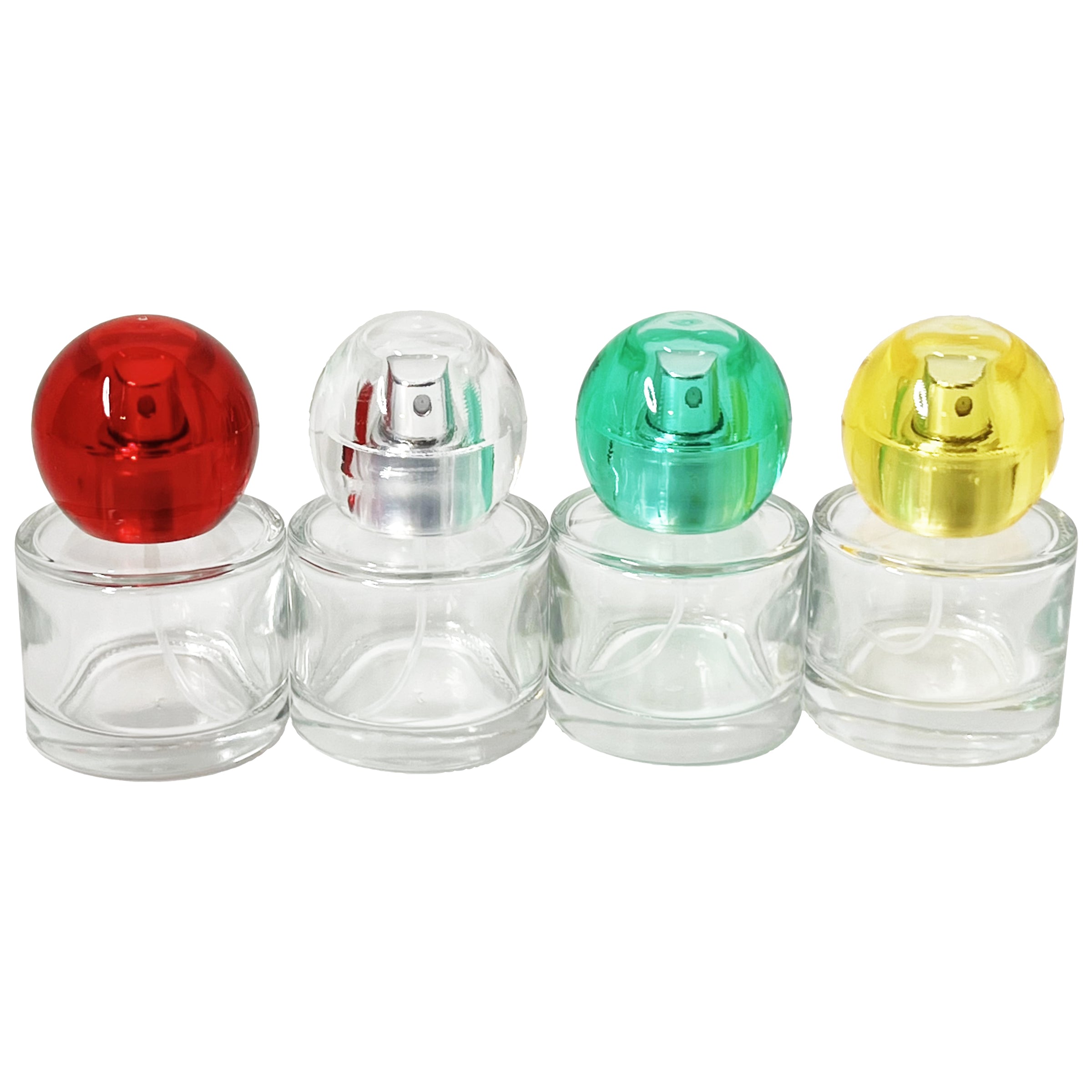 30ml 1oz round sphere cap perfume glass spray bottles