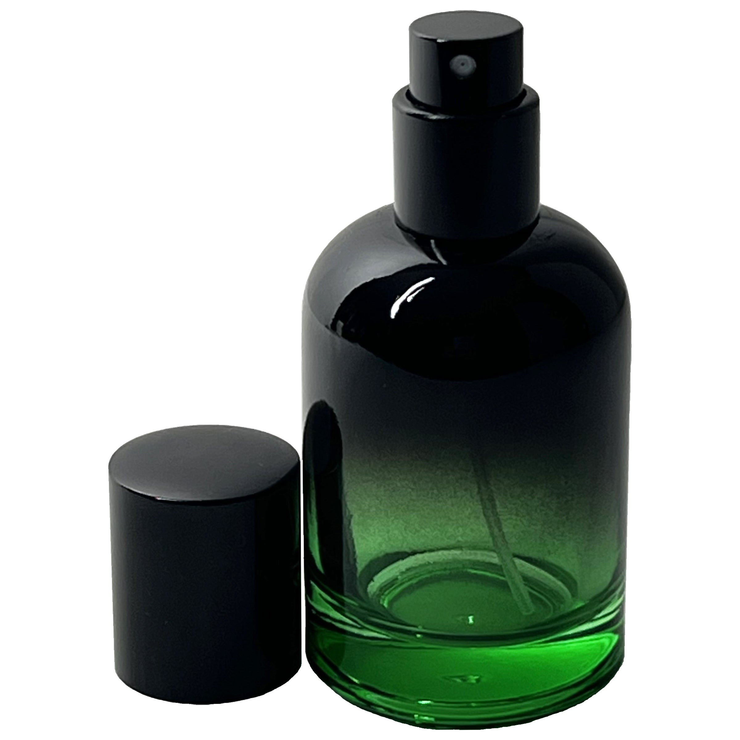 30ml 1oz Boston Round 6 colors Gradient Black perfume spray bottles