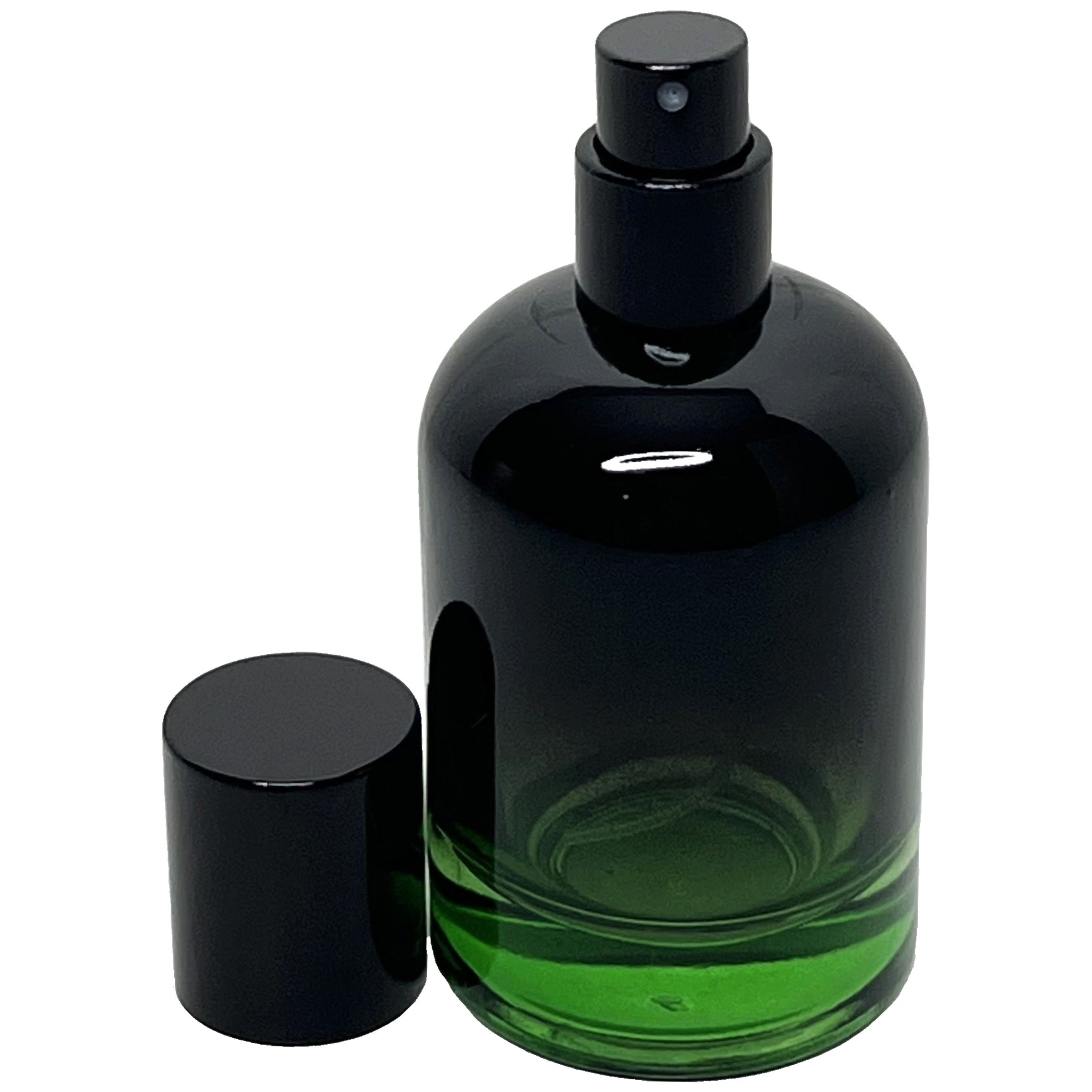 50ml 1.7oz Boston Round 6 colors Gradient Black perfume spray bottles