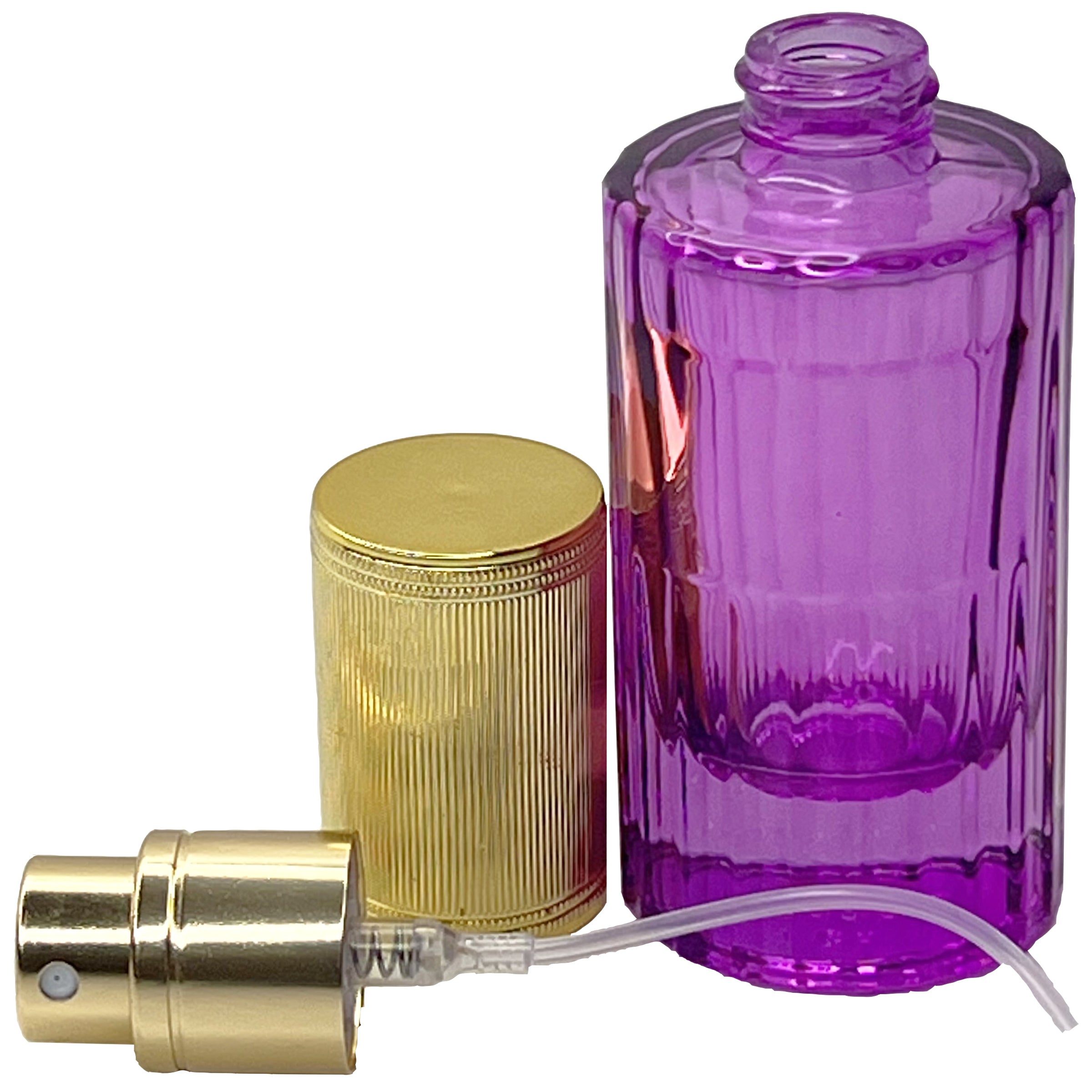 20ml 0.67oz 6 colors glass cylinder perfume spray bottles