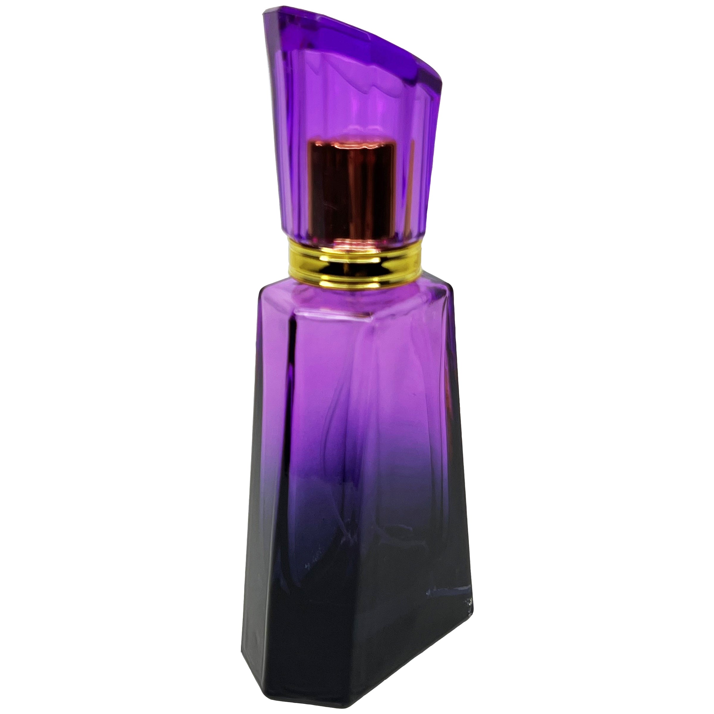50ml 1.7oz 6 colors burj gradient black glass perfume bottles