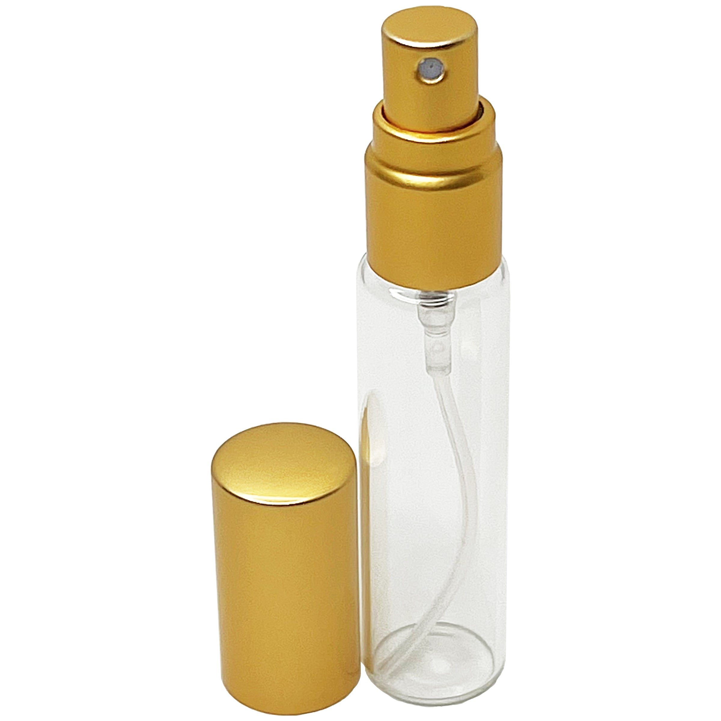 10ml 0.33oz matte gold line cap perfume spray bottles