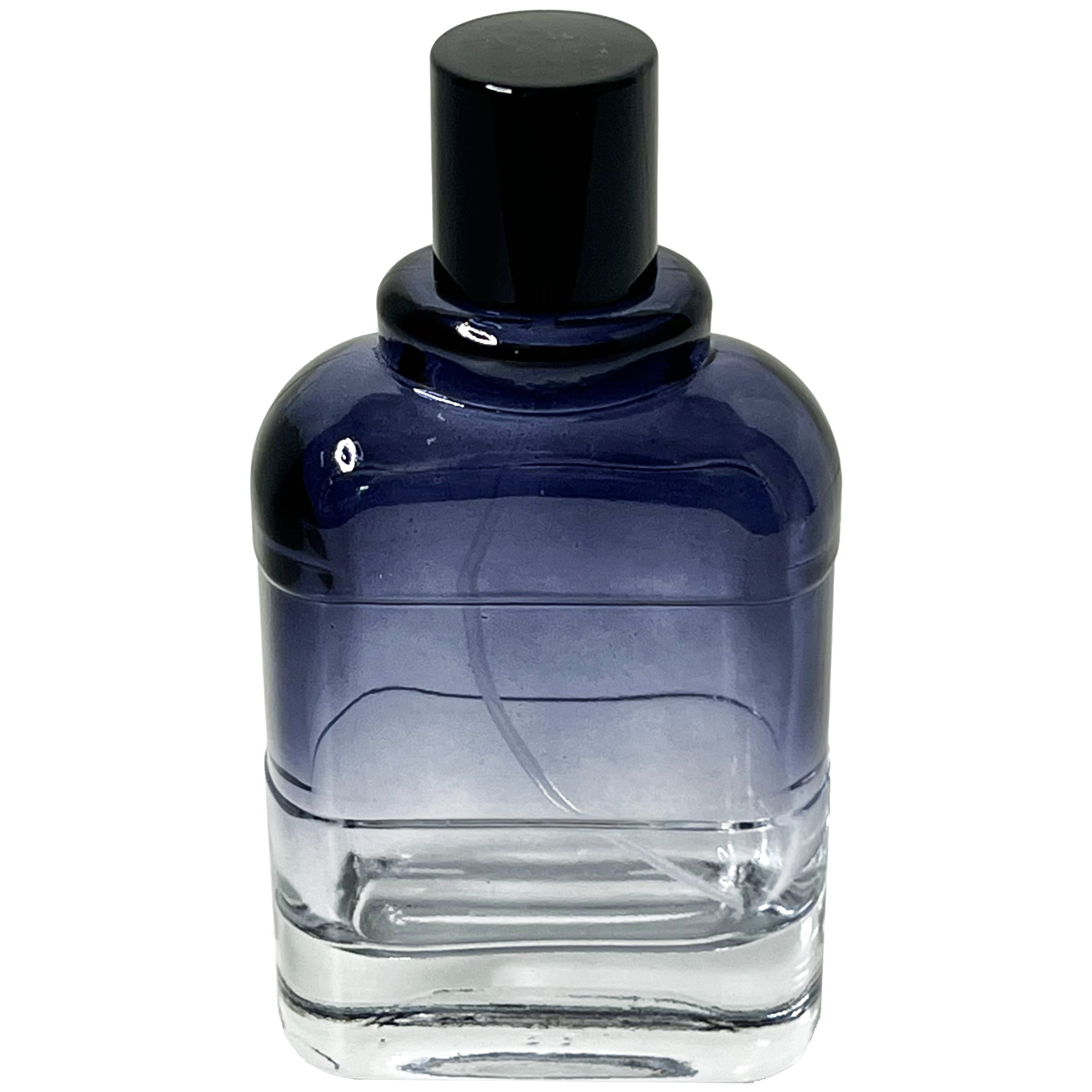 100ml 3.4oz clear gradient colored glass spray bottles