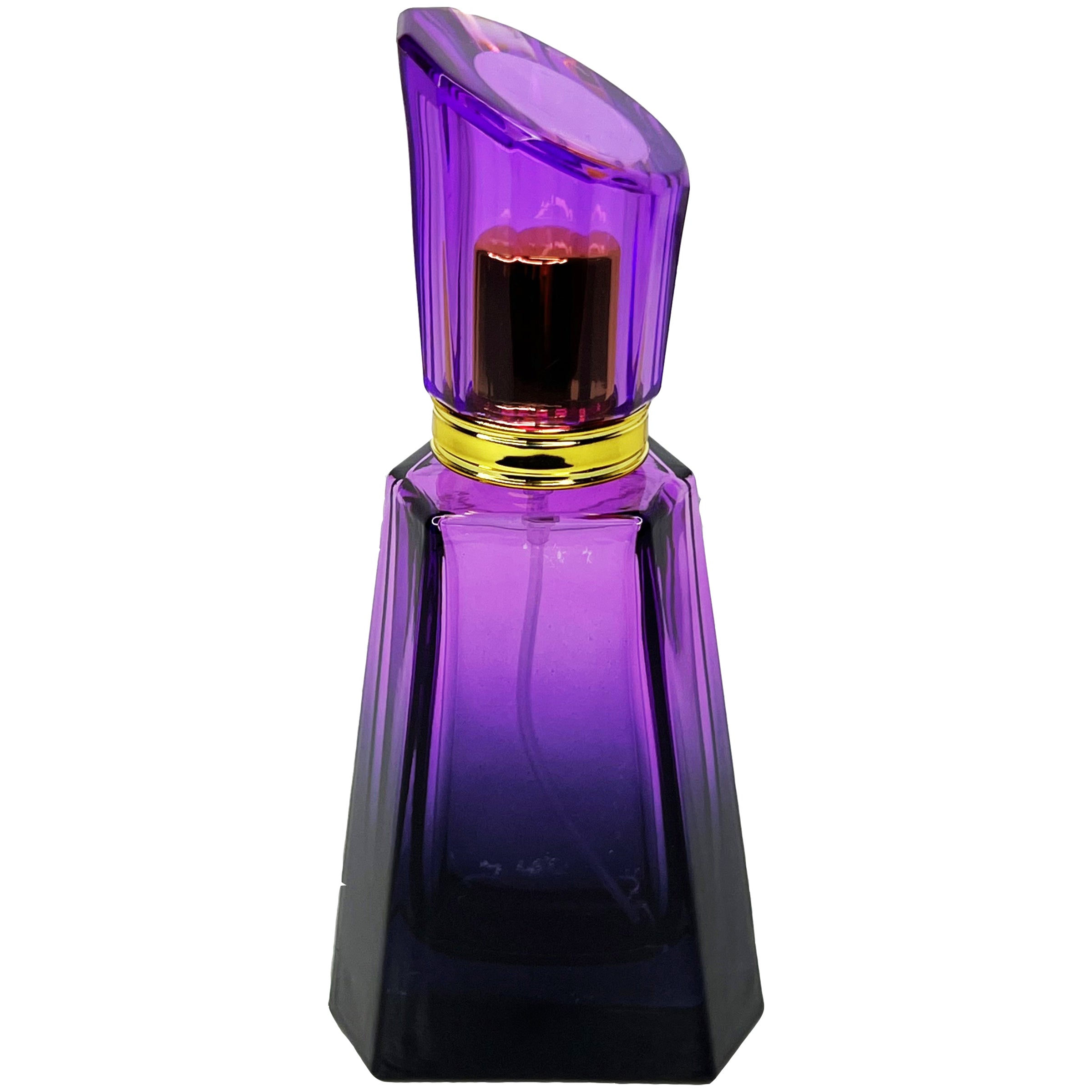 50ml 1.7oz 6 colors burj gradient black glass perfume bottles