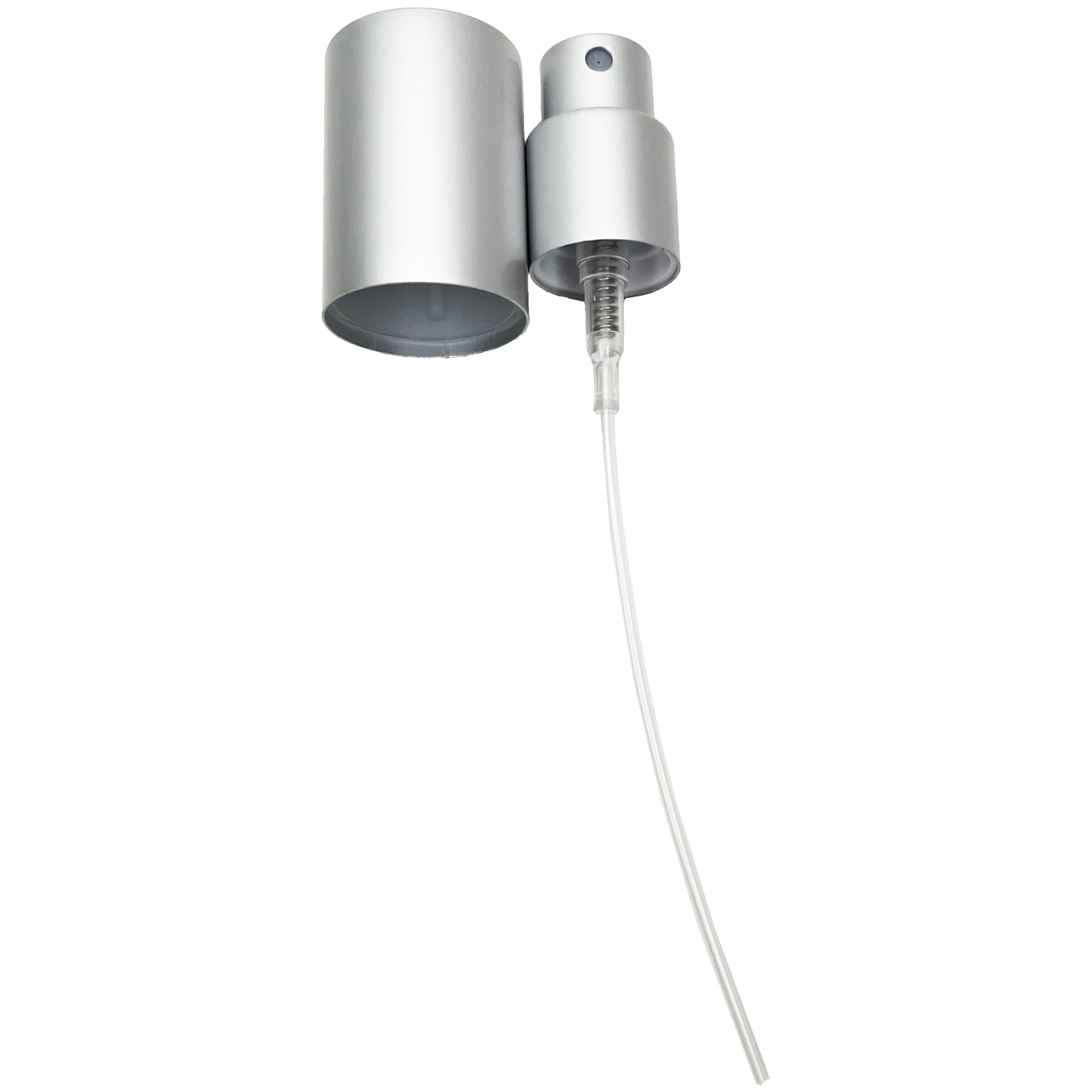 15/410 high quality matte aluminum fine mist screw on sprayers and lids