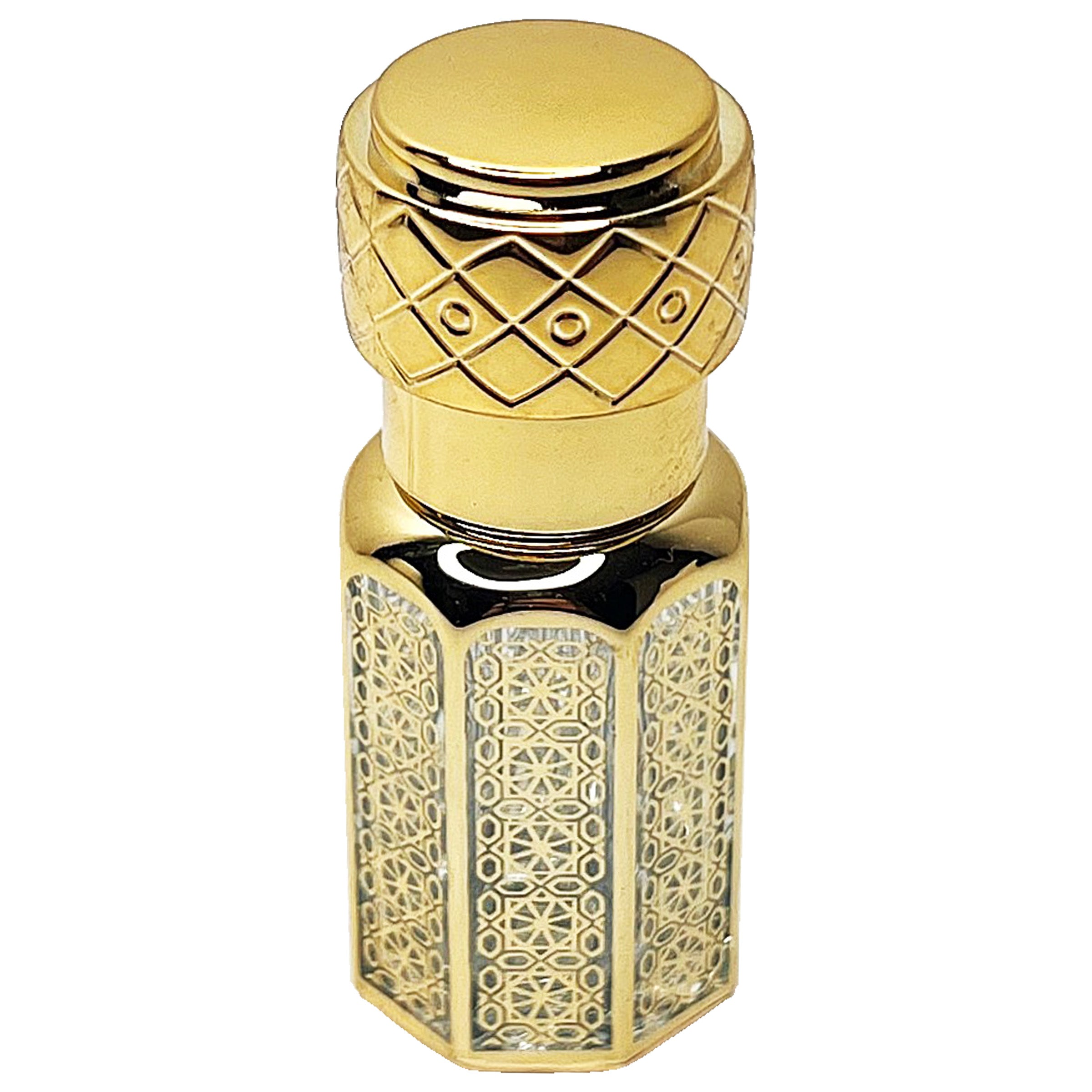 6ml 12ml attar glass dipstick essential oil oud thick UV Gold glass bottles