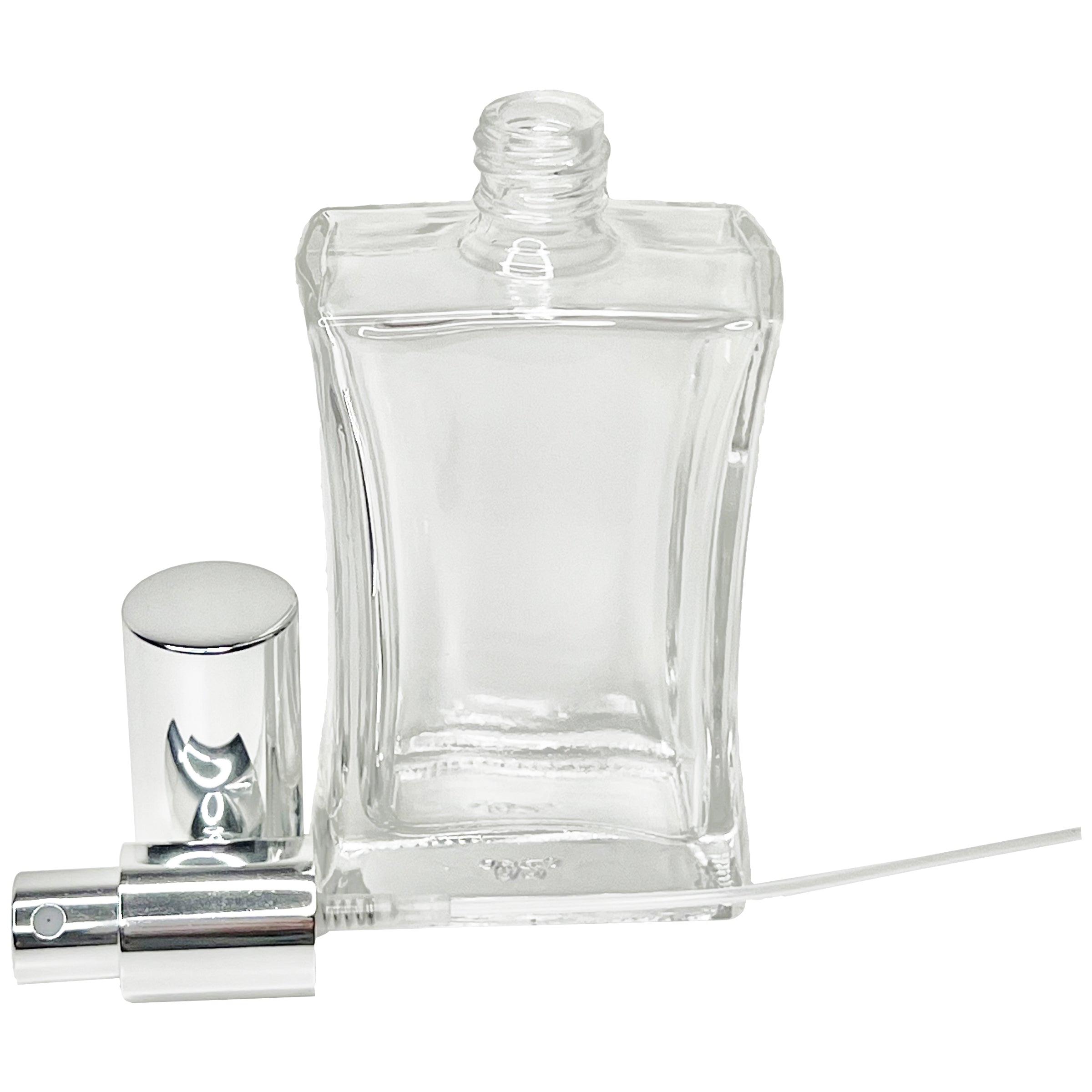 100ml 3.3oz Refillable Hourglass Thick glass perfume spray bottles