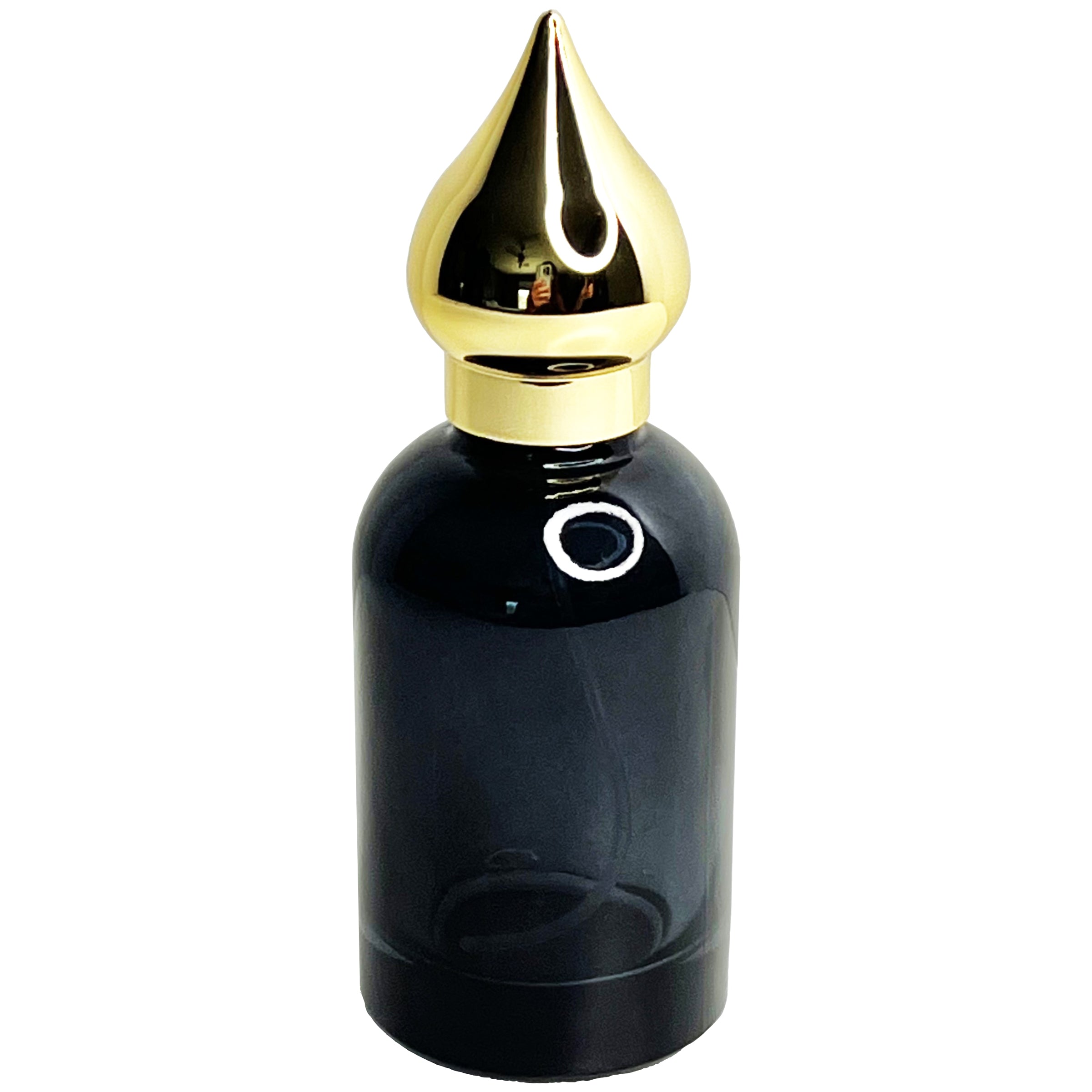 50ml 1.7oz Taj UV gold lids colored glass perfume spray bottles boxes