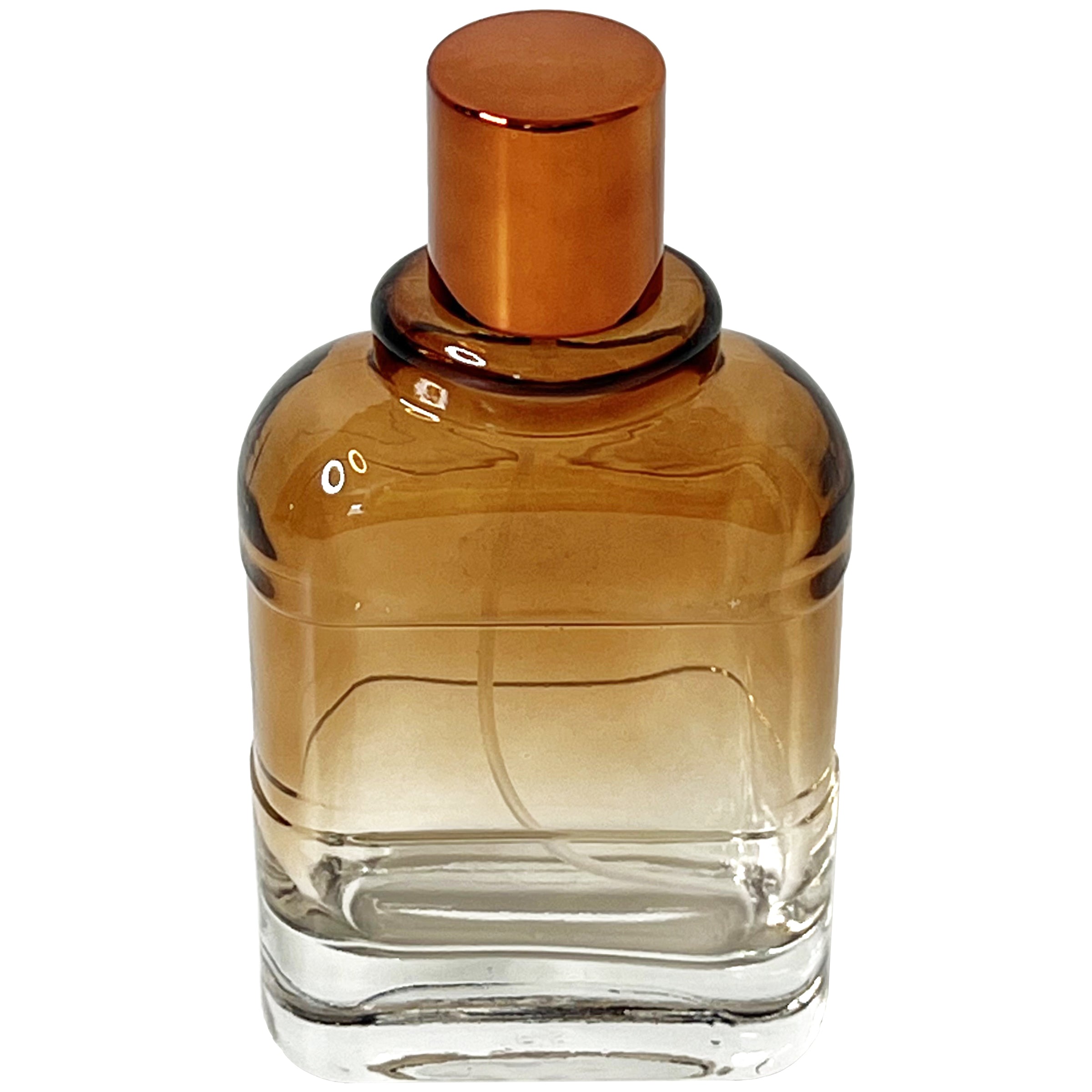 100ml 3.4oz clear gradient colored glass spray bottles