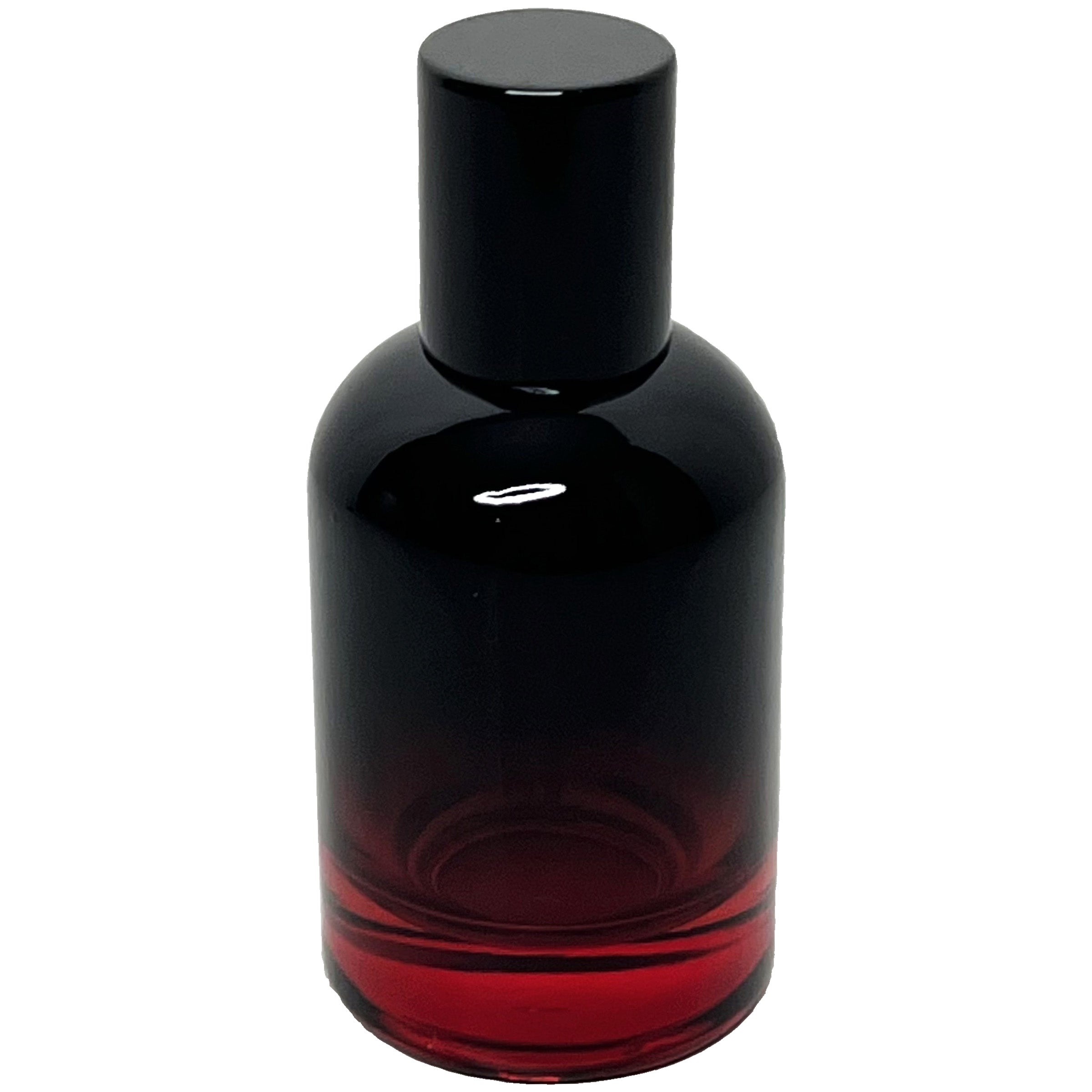 50ml 1.7oz Boston Round 6 colors Gradient Black perfume spray bottles