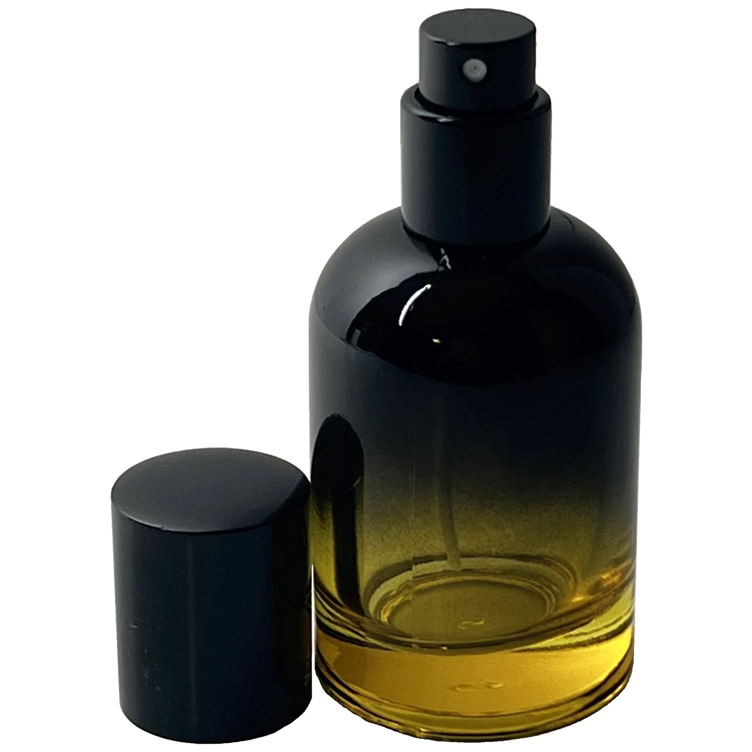 30ml 1oz Boston Round 6 colors Gradient Black perfume spray bottles