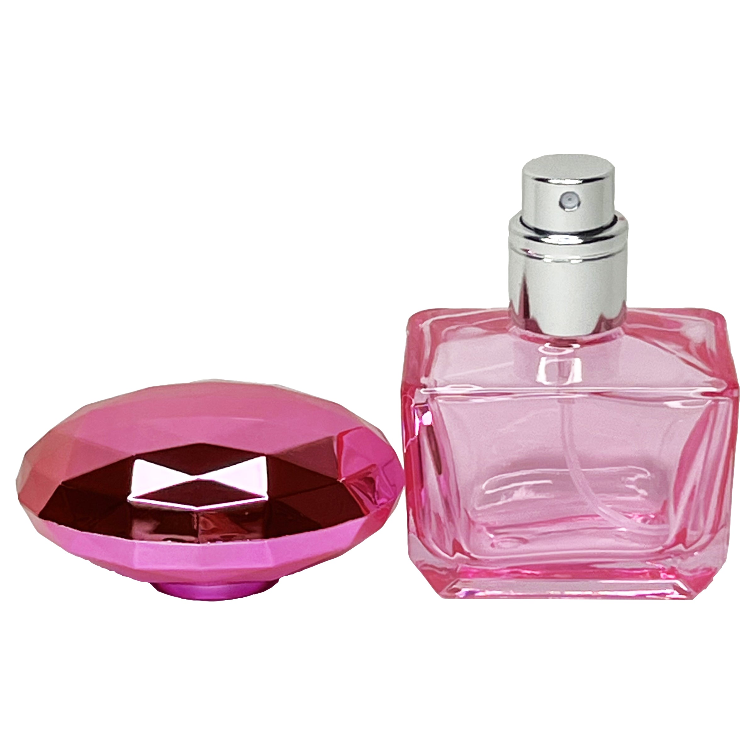 30ml 1oz 3 colors glass gemstone lids perfume spray bottles