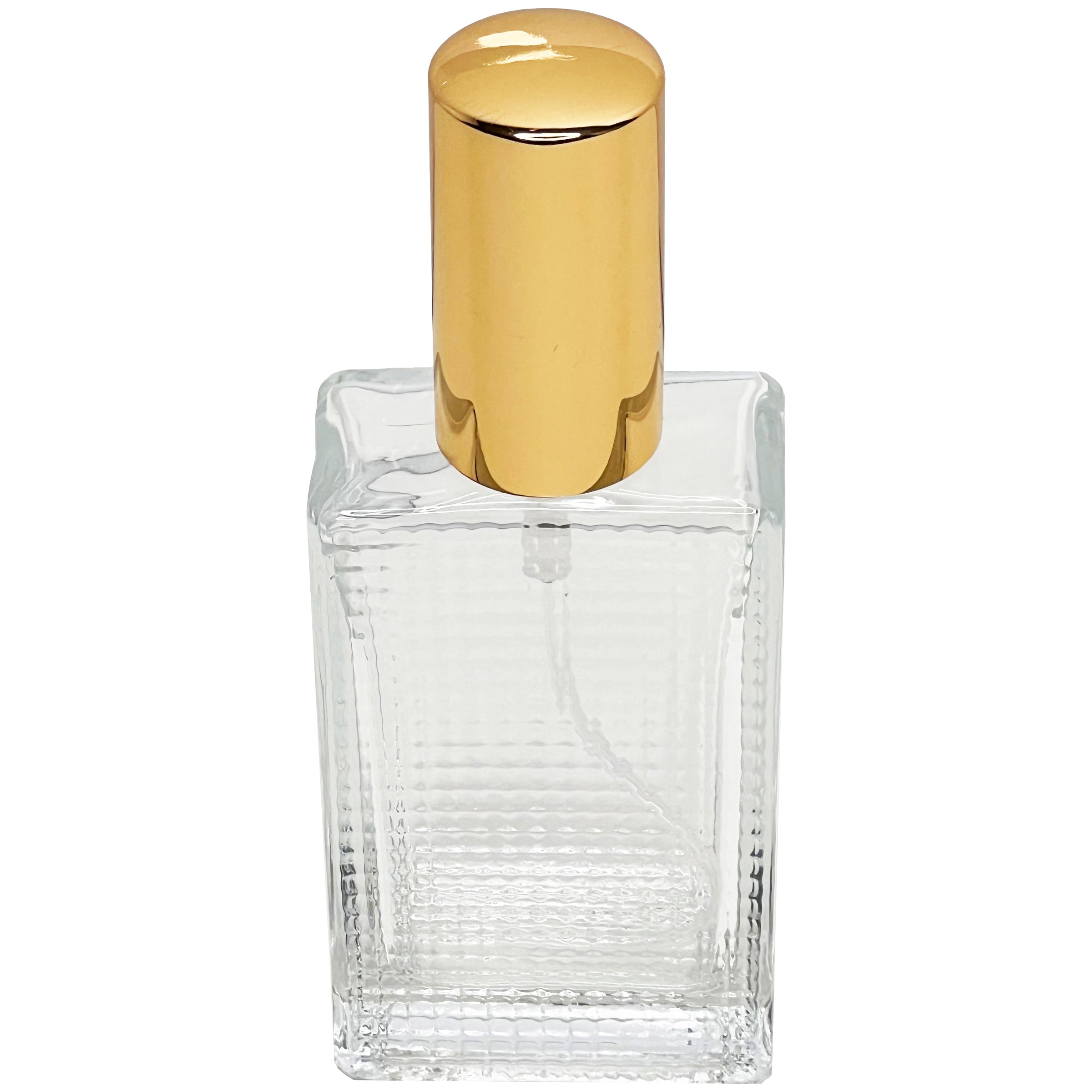 50ml 1.7oz grid glass perfume spray bottles