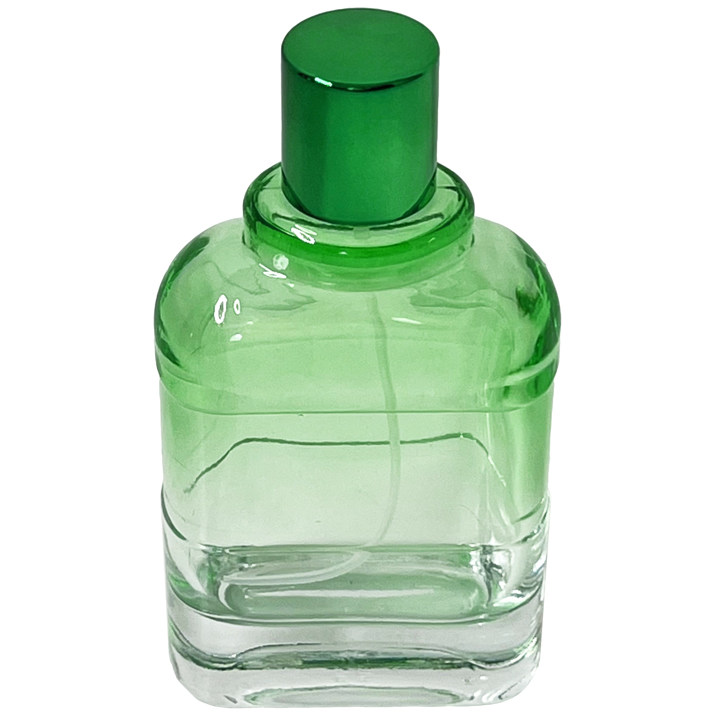 100ml 3.4oz clear gradient colored glass spray bottles