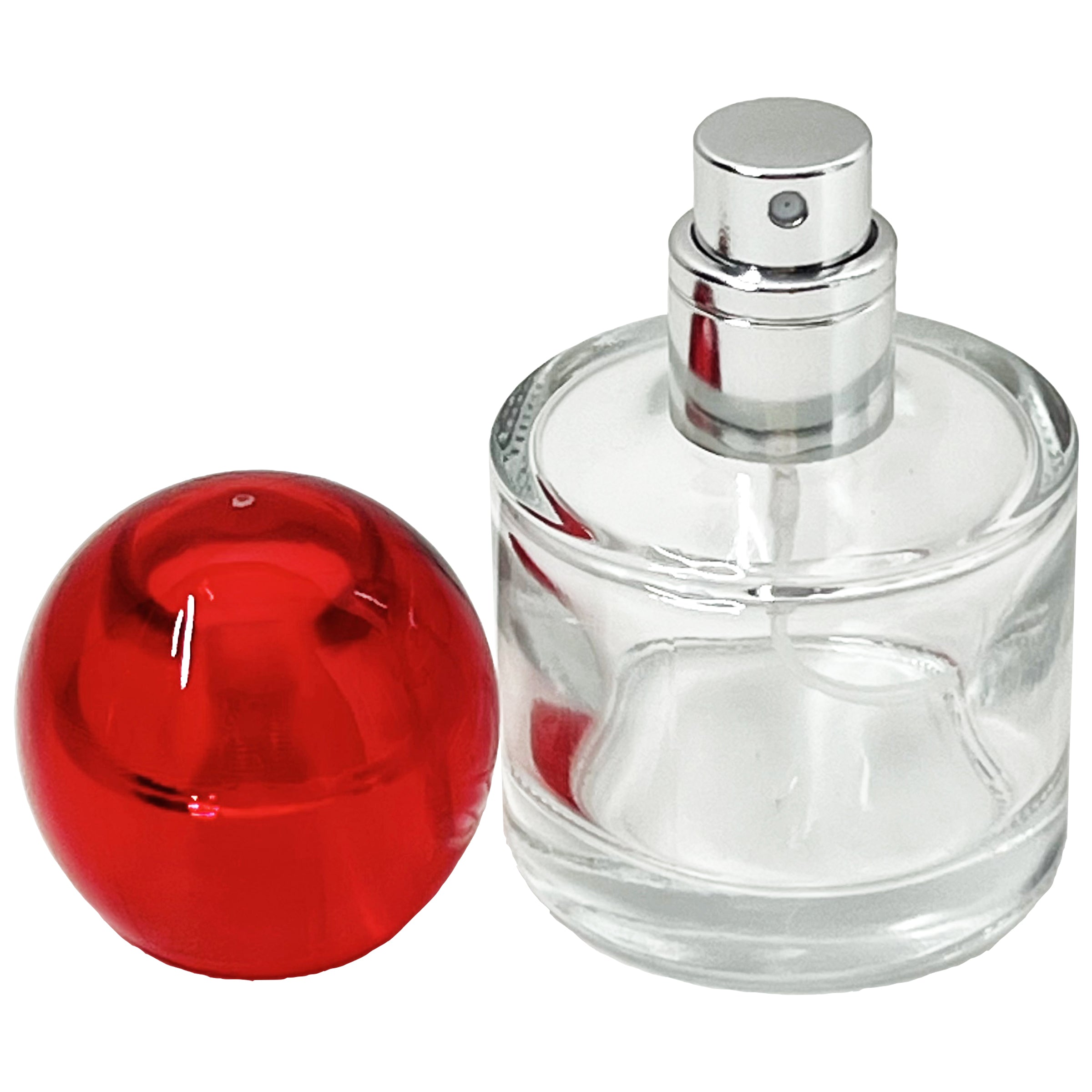 30ml 1oz round sphere cap perfume glass spray bottles