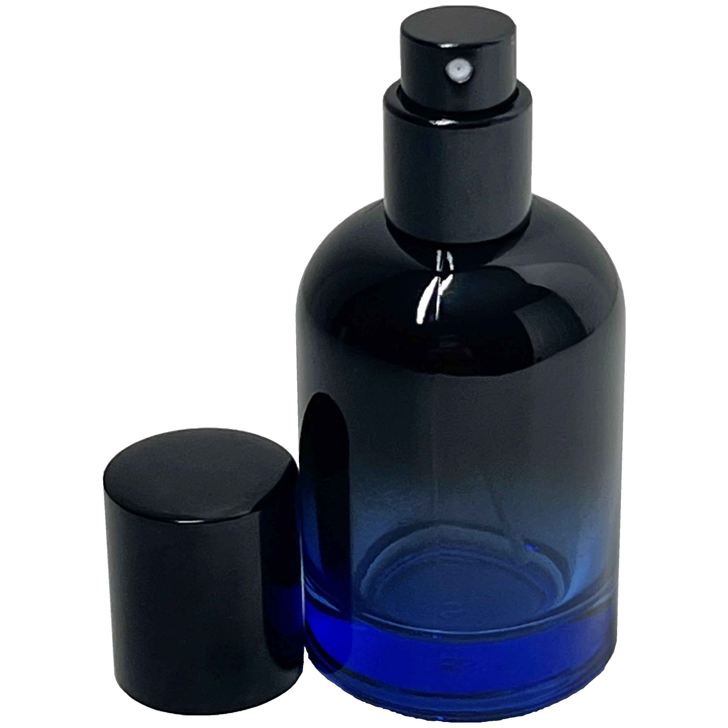 30ml 1oz Boston Round 6 colors Gradient Black perfume spray bottles