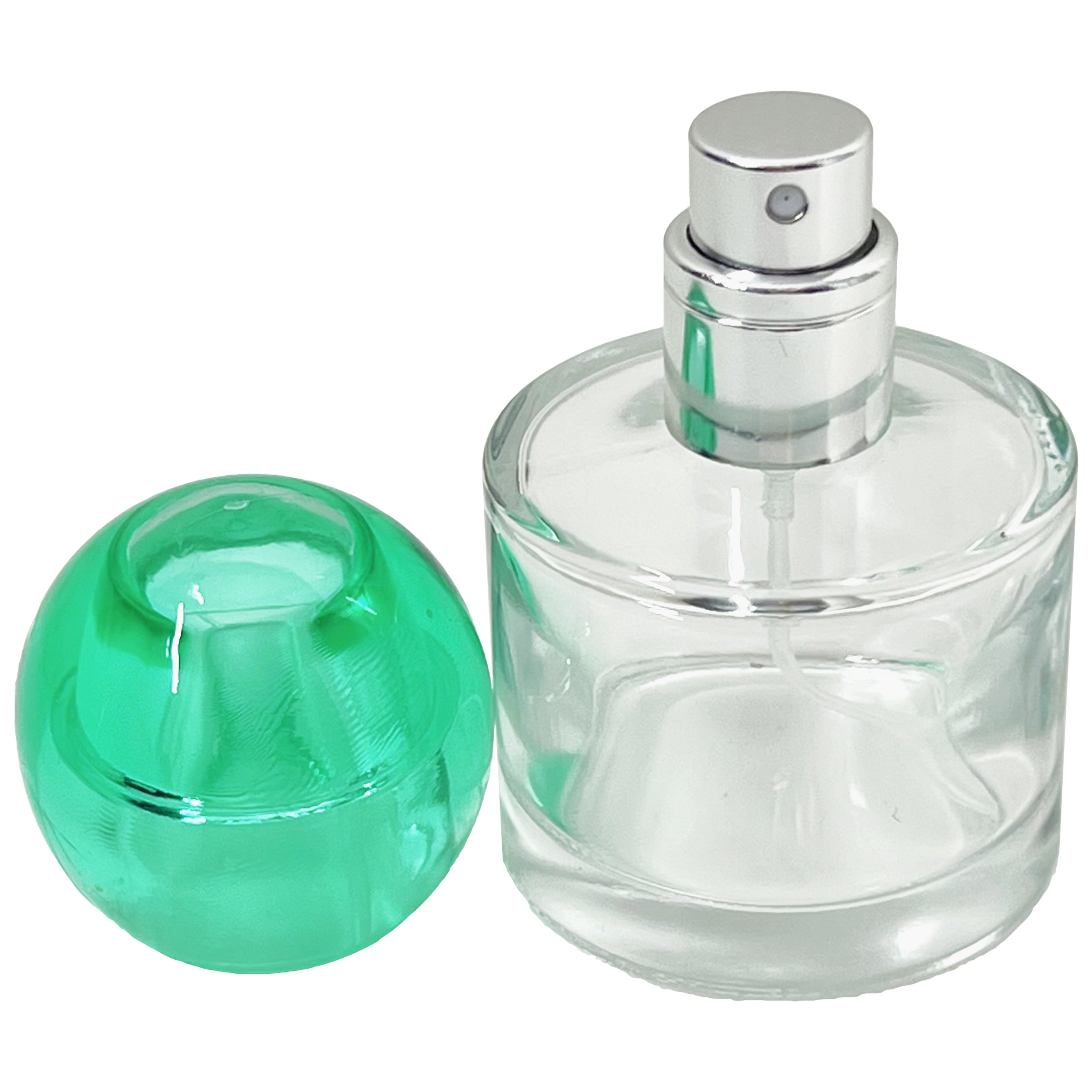 30ml 1oz round sphere cap perfume glass spray bottles