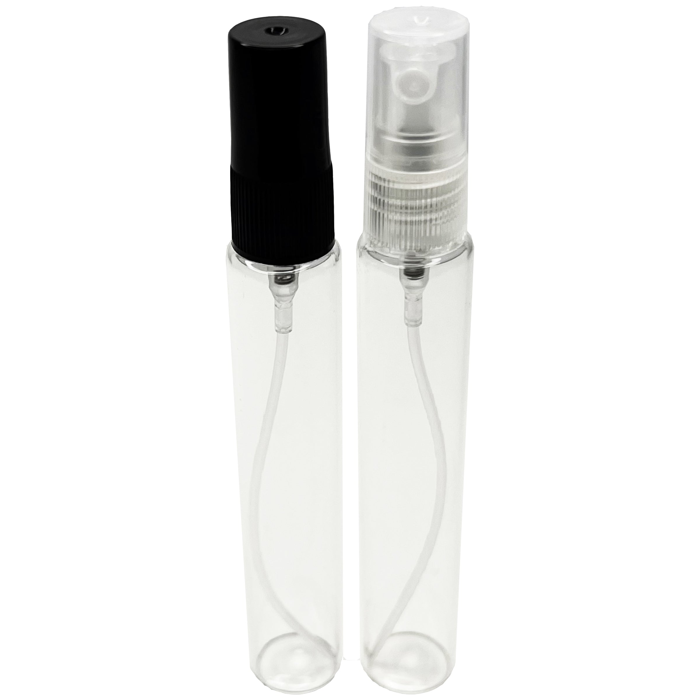 15ml 0.5oz perfume glass spray bottles clear black spray pumps