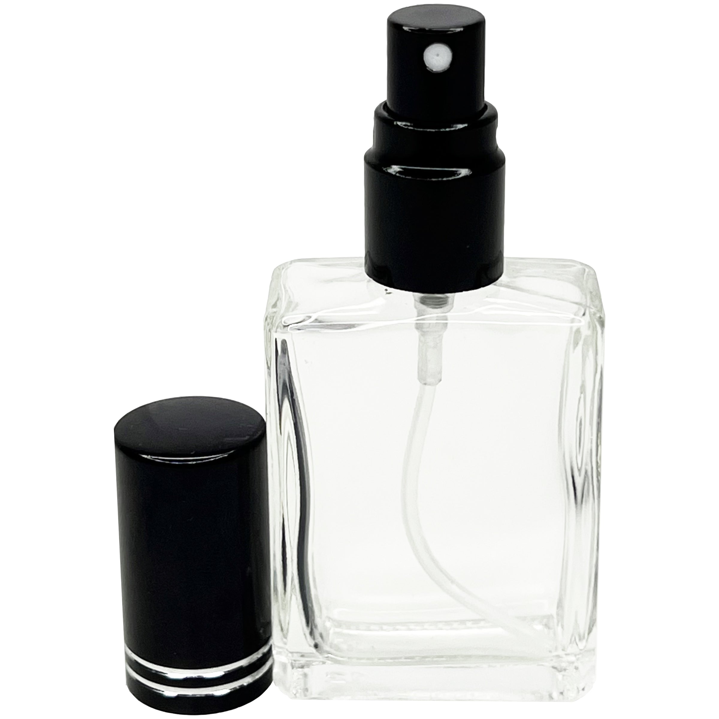 15ml 0.5oz Square spray bottles aluminum cut line caps