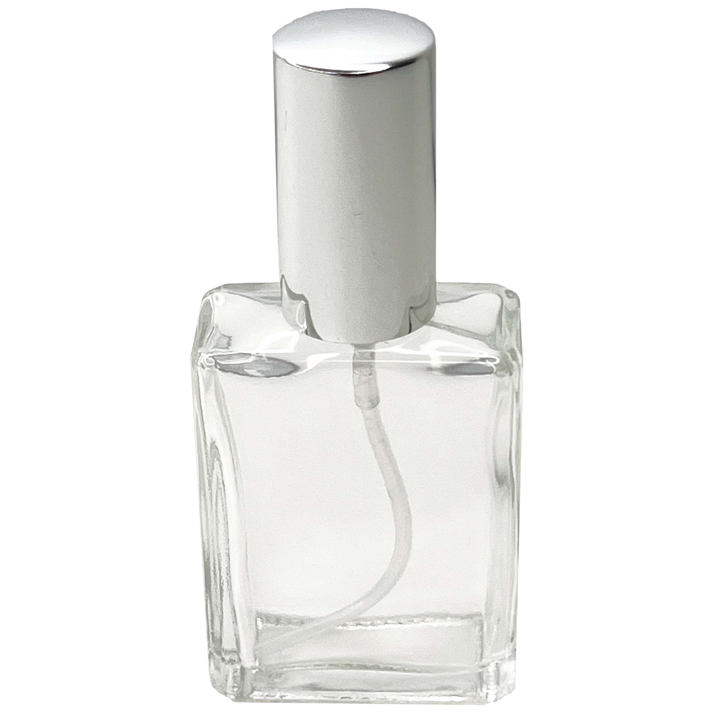 15ml 0.5oz Square Perfume Glass Spray Bottles Atomizers