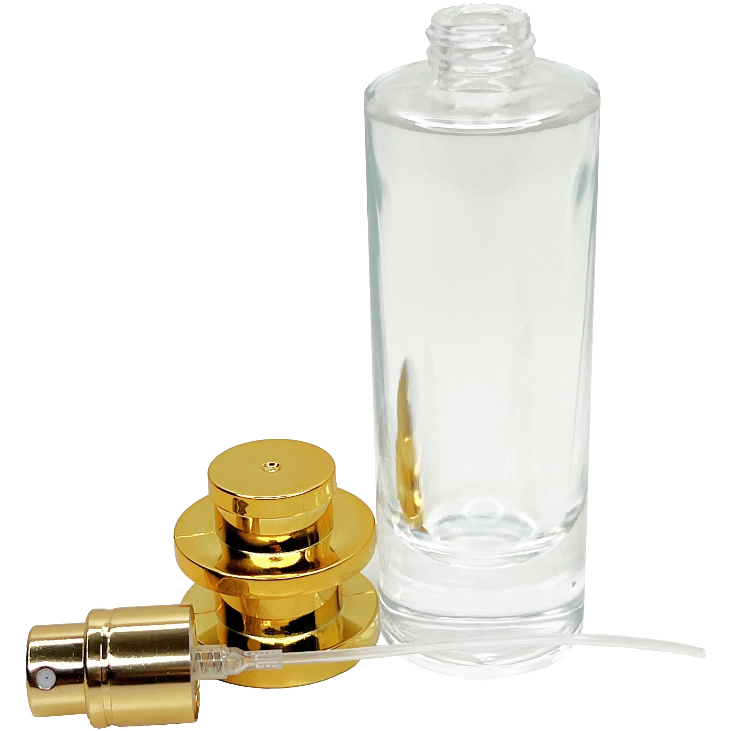 30ml 1oz perfume cylinder glass Spray Bottles tower cap