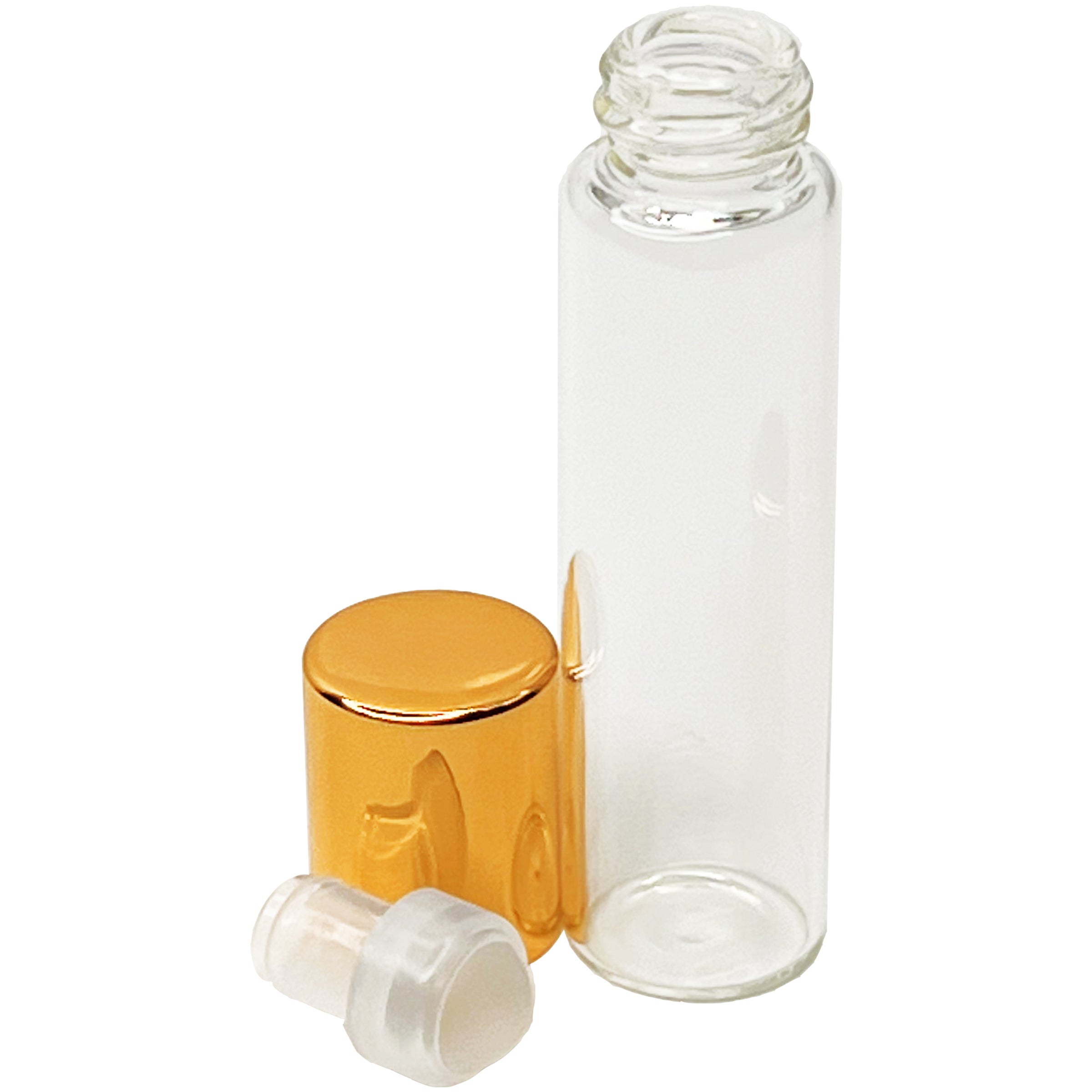6ml 0.2oz glass tube roll on roller bottles for perfume oils