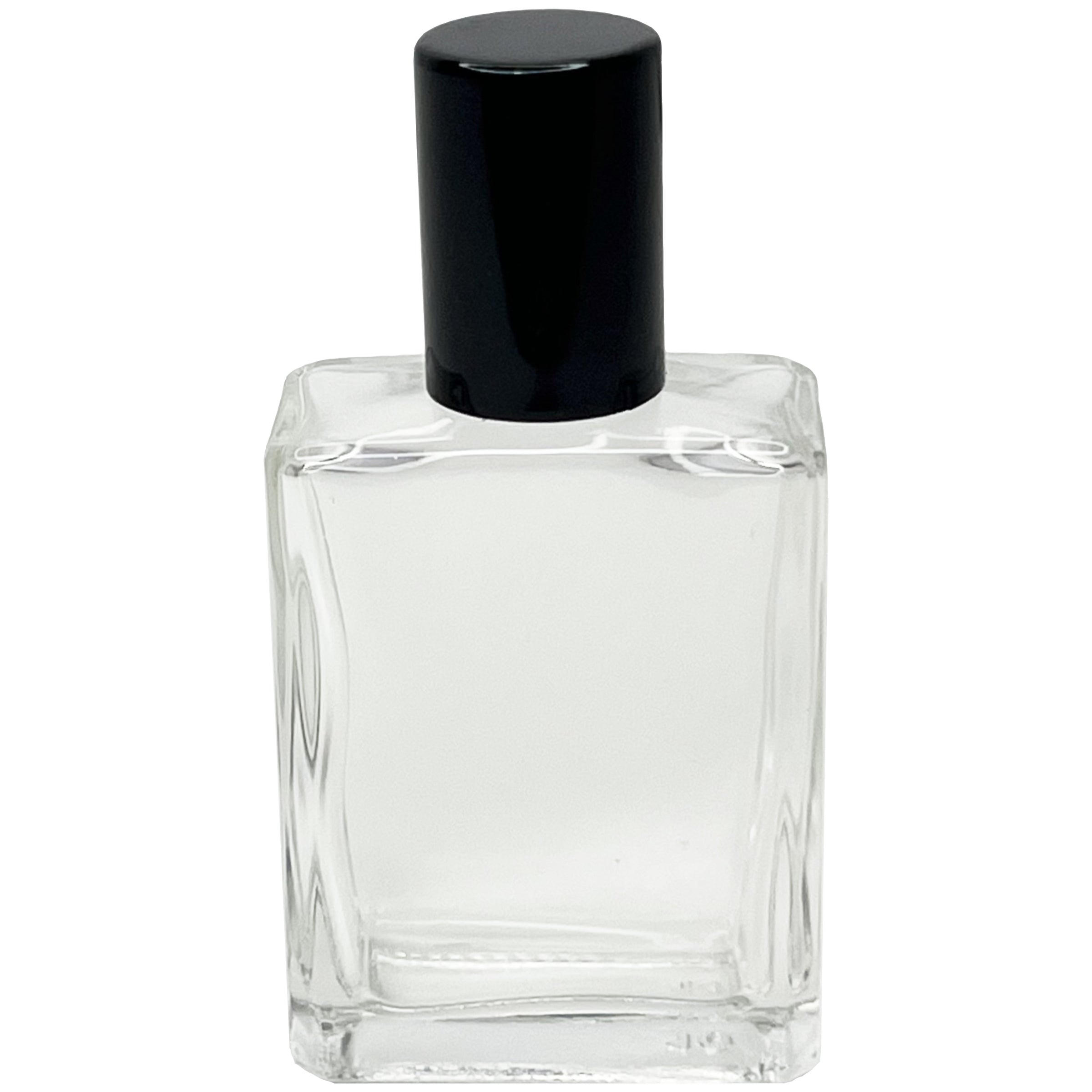 15ml 0.5oz Square Roll on Glass bottle stainless steel roller ball