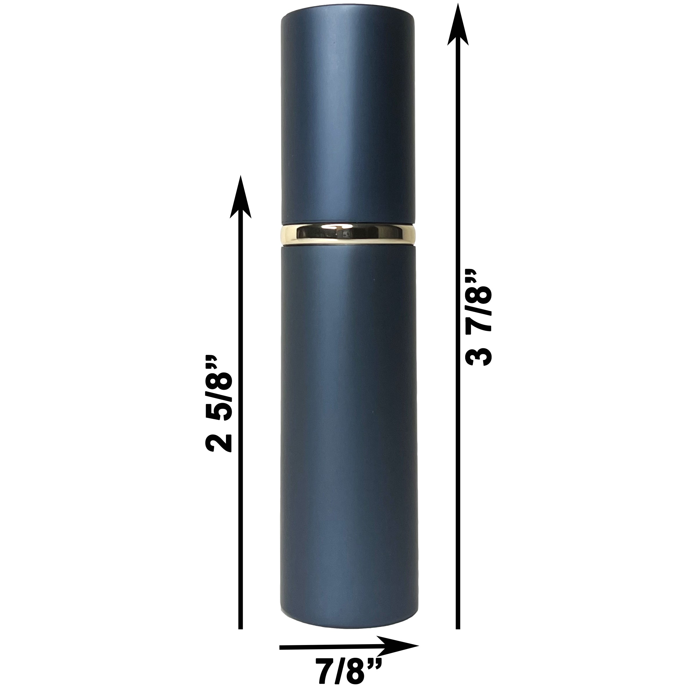 10ml 0.33oz Blue Perfume Glass Spray Deluxe Bottles Gold Atomizers