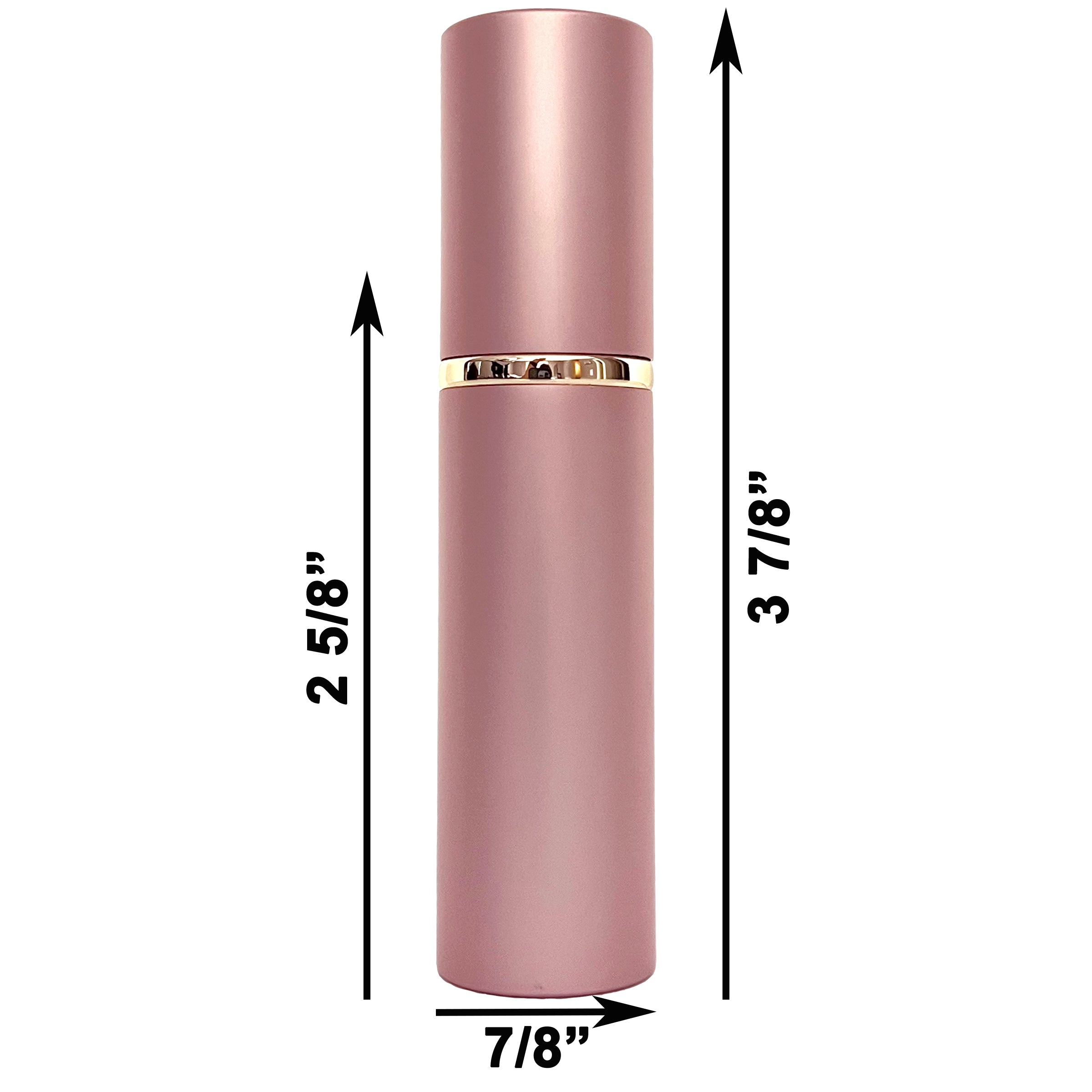 10ml 0.33oz Pink Perfume Glass Spray Deluxe Bottles Gold Atomizers