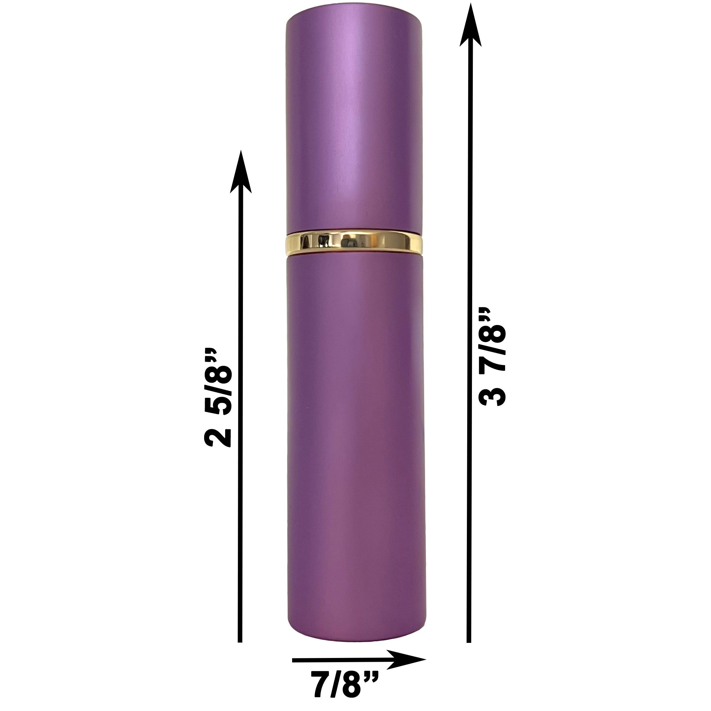 10ml 0.33oz Purple Perfume Glass Spray Deluxe Bottles Gold Atomizers