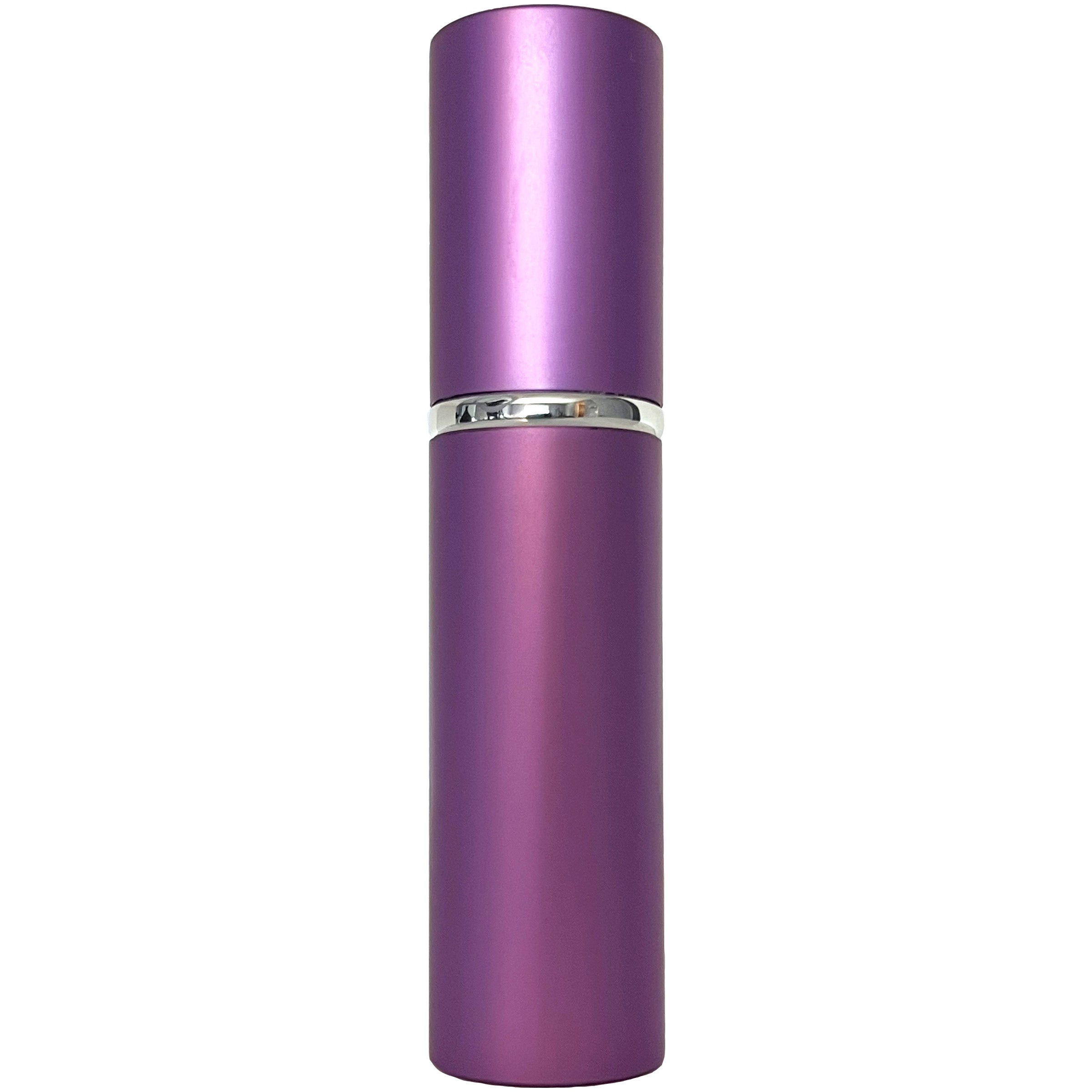 10ml 0.33oz Purple Perfume Glass Spray Deluxe Bottles Silver Atomizers