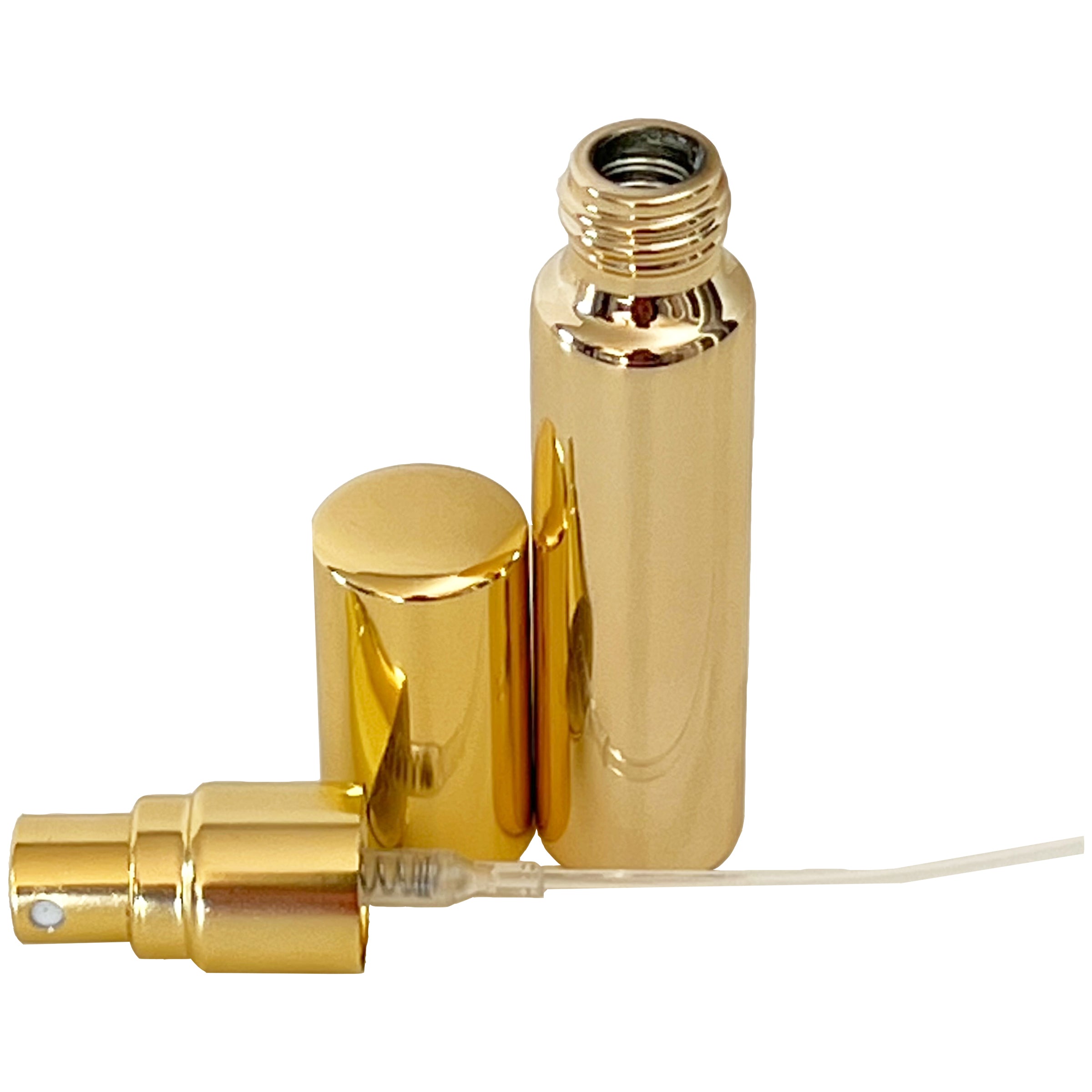 10ml 0.33oz Gold UV Electroplated Glass Spray Bottles