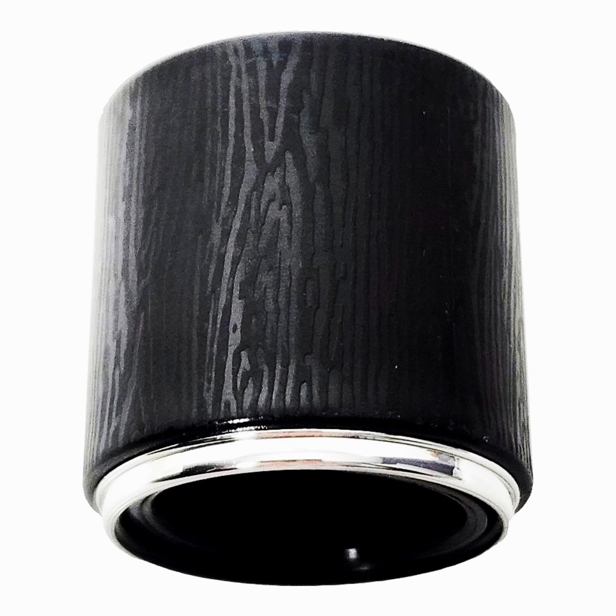 50ml 1.7oz Empty Refillable Thick Glass Perfume Deluxe Black Silver Cap Spray Bottles